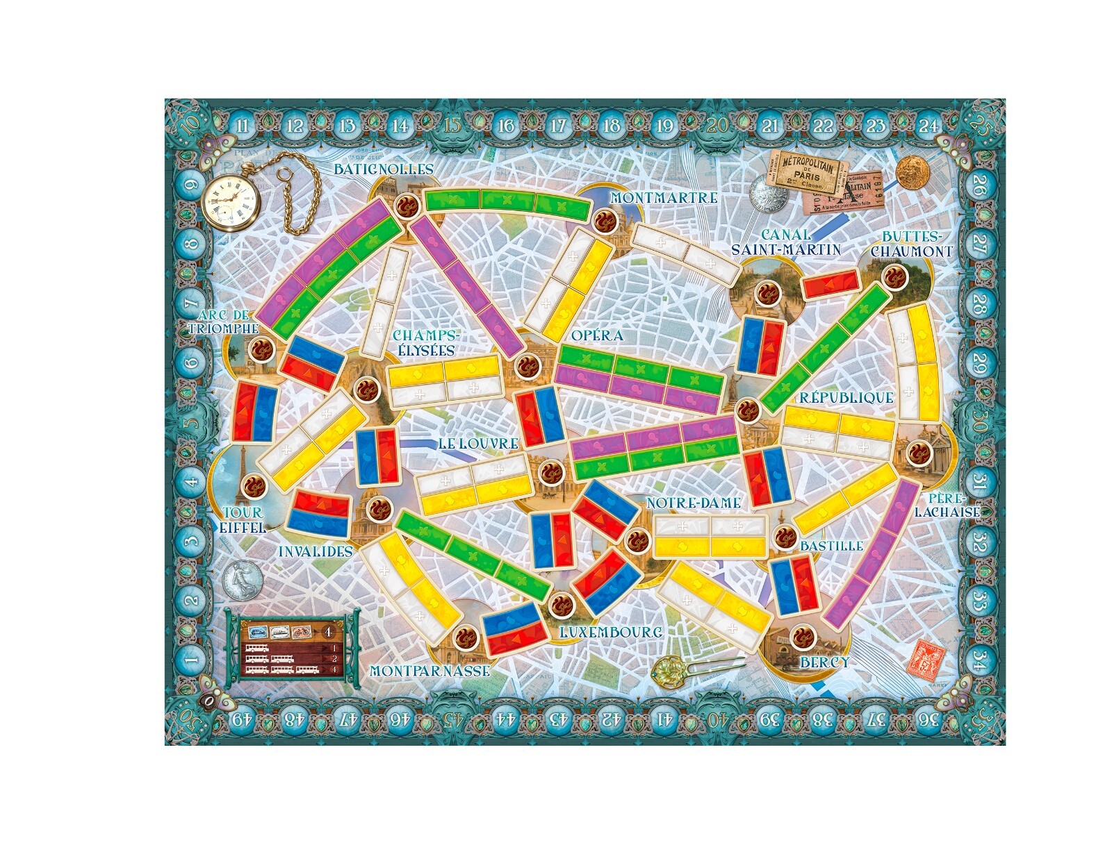 Ticket To Ride Paris Cities Board Game Days Of Wonder Quick Fast France