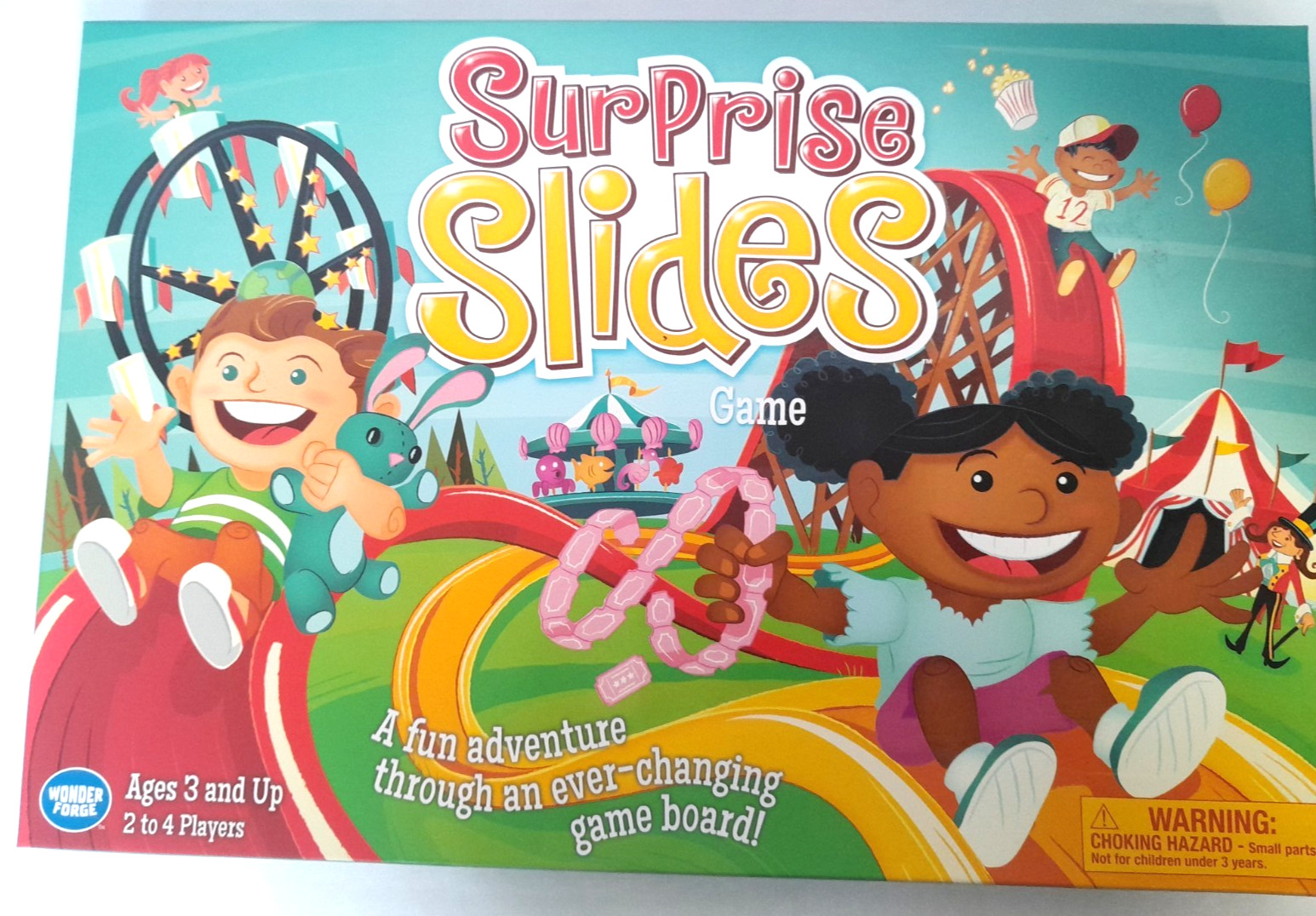 Wonder Forge Surprise Slides Fun Park Board Game Complete 2016
