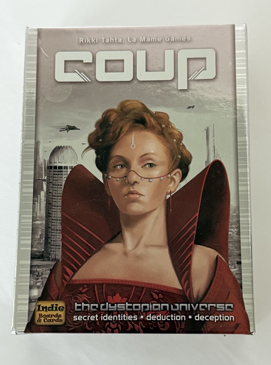 Indie Boards and Cards Coup The Dystopian Universe Card Game – COU1IBC; EUC