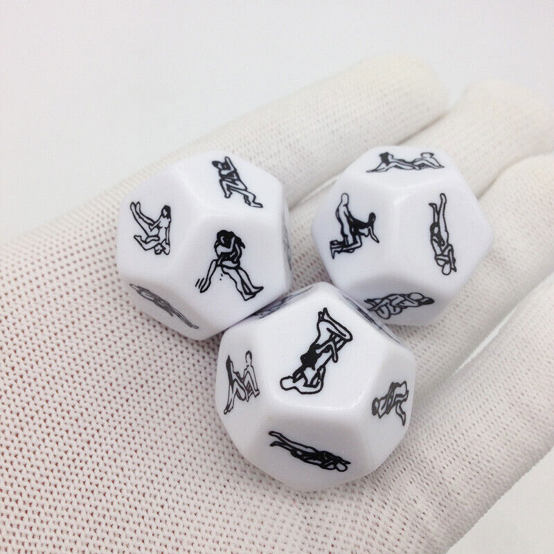 2Pcs 12 Side Sex Position Dice Bachelor Party Adult Couple Lover Novelty Gift!