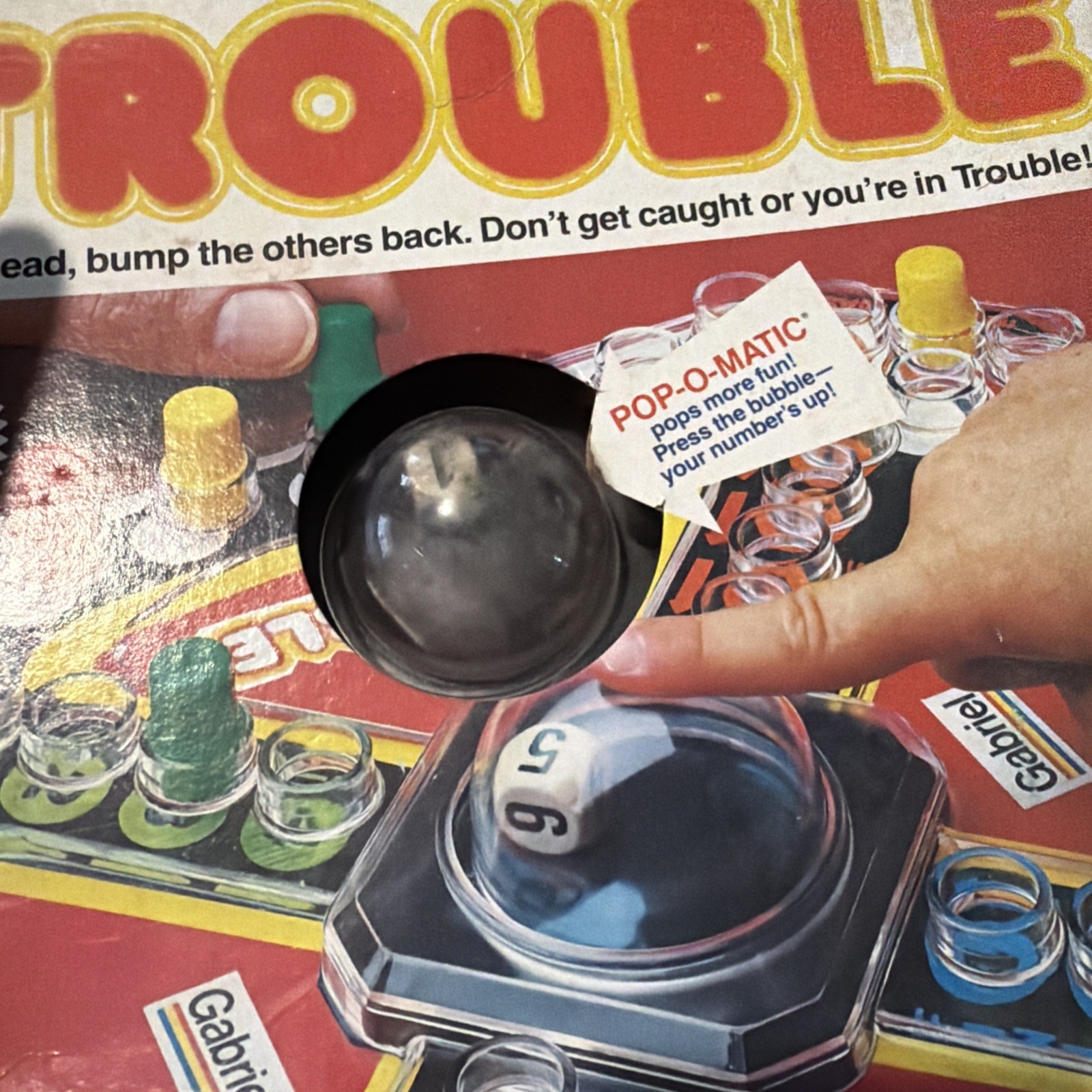 VINTAGE Trouble Pop-O-Matic Game Gabriel 1977 Kids Classic
