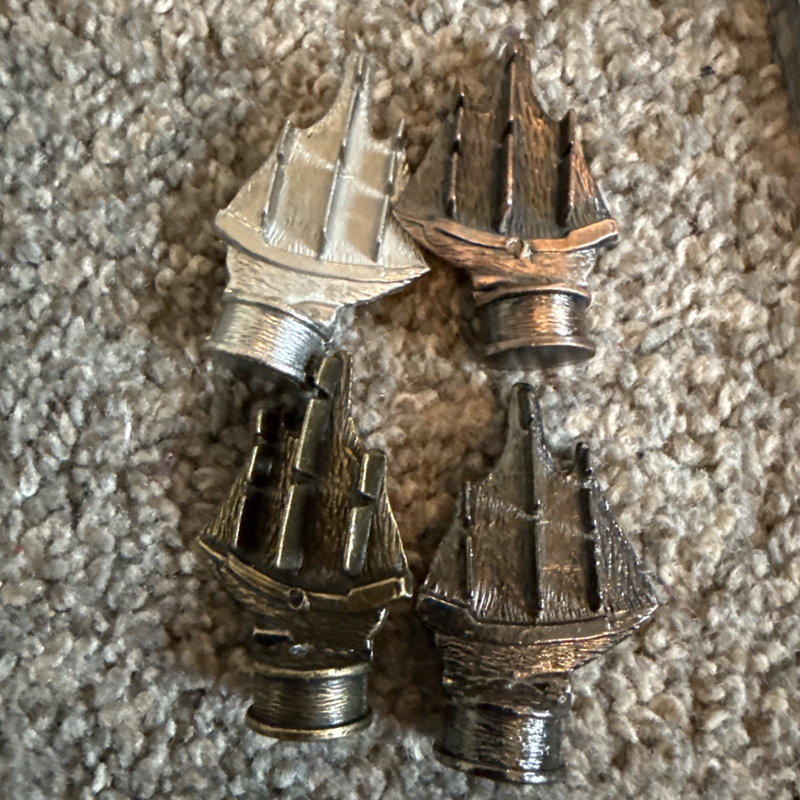 Front Porch Classics DREAD PIRATE Replacement Pieces (4) Metal PIRATE SHIPS