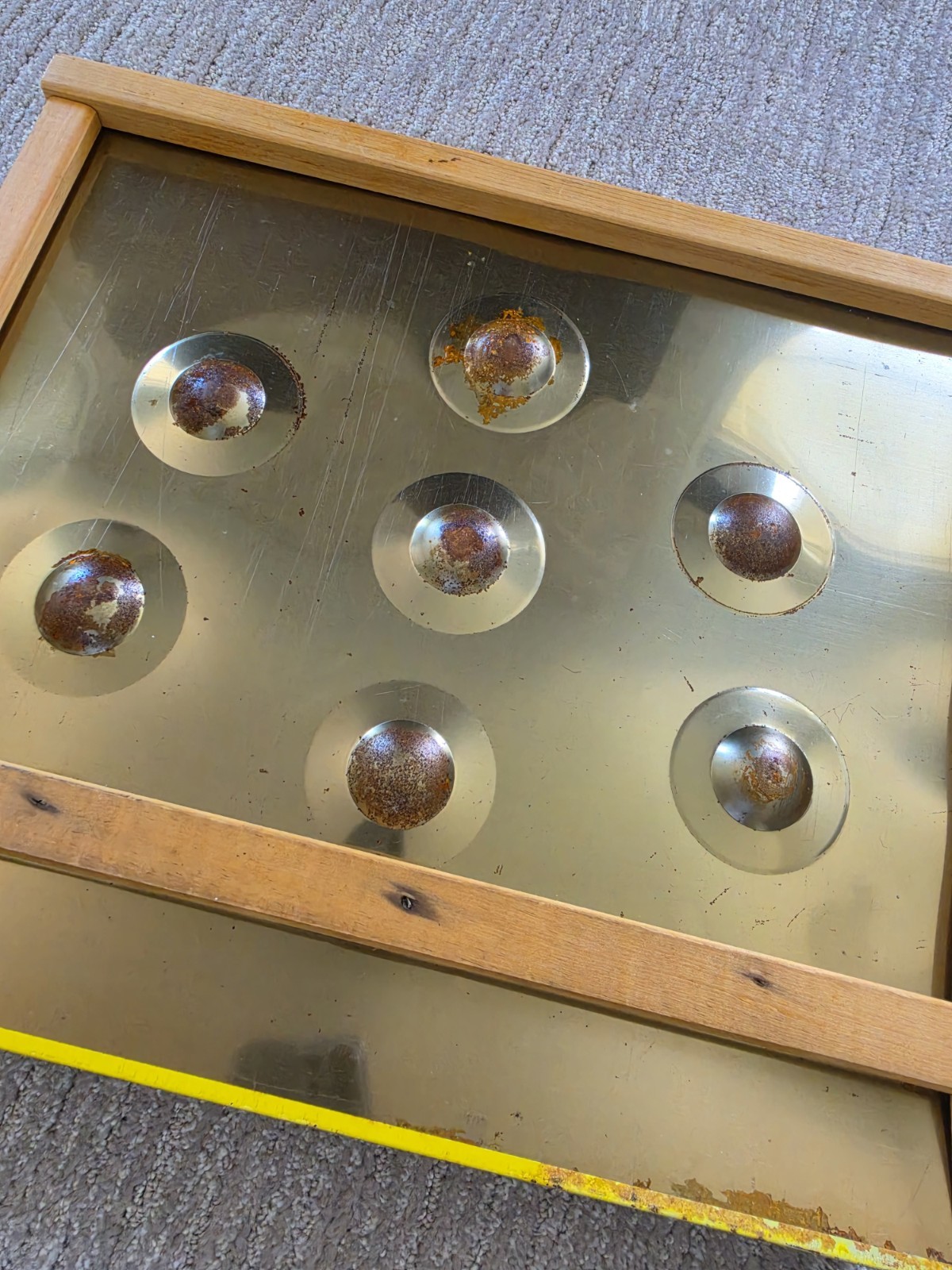 Vintage 1950s Skill – Roll Tin Litho Game W/ Gnomes and Elves