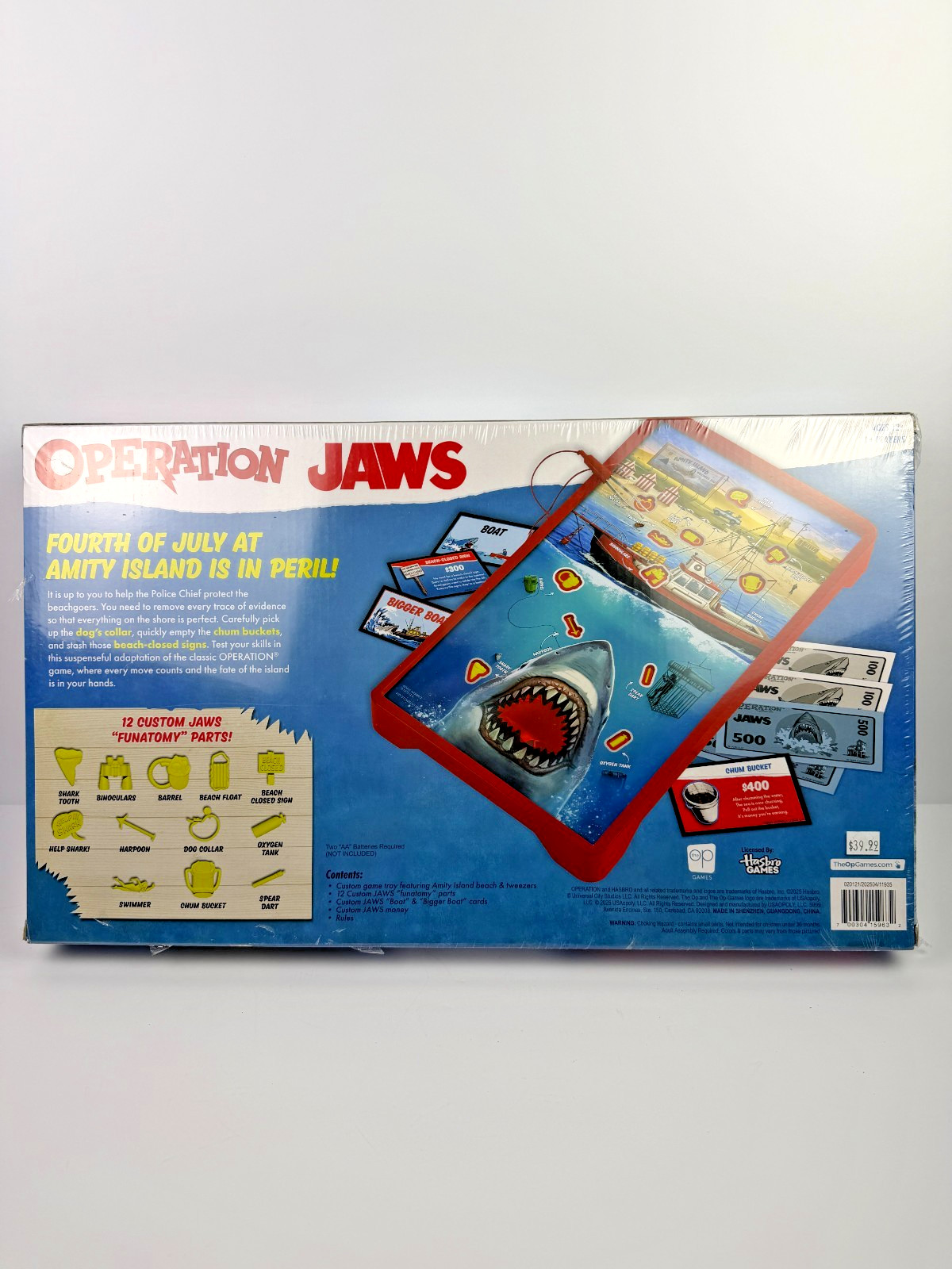 Operation Jaws Board Game 50th Anniversary Edition Shark Movie Family Game NIB