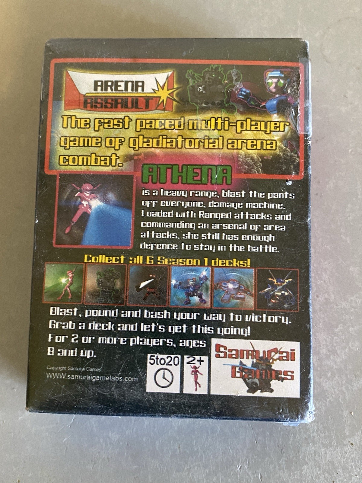 Arena Assault (2009 Samurai Games Card Game) : Athena Deck (Season 1) NEW