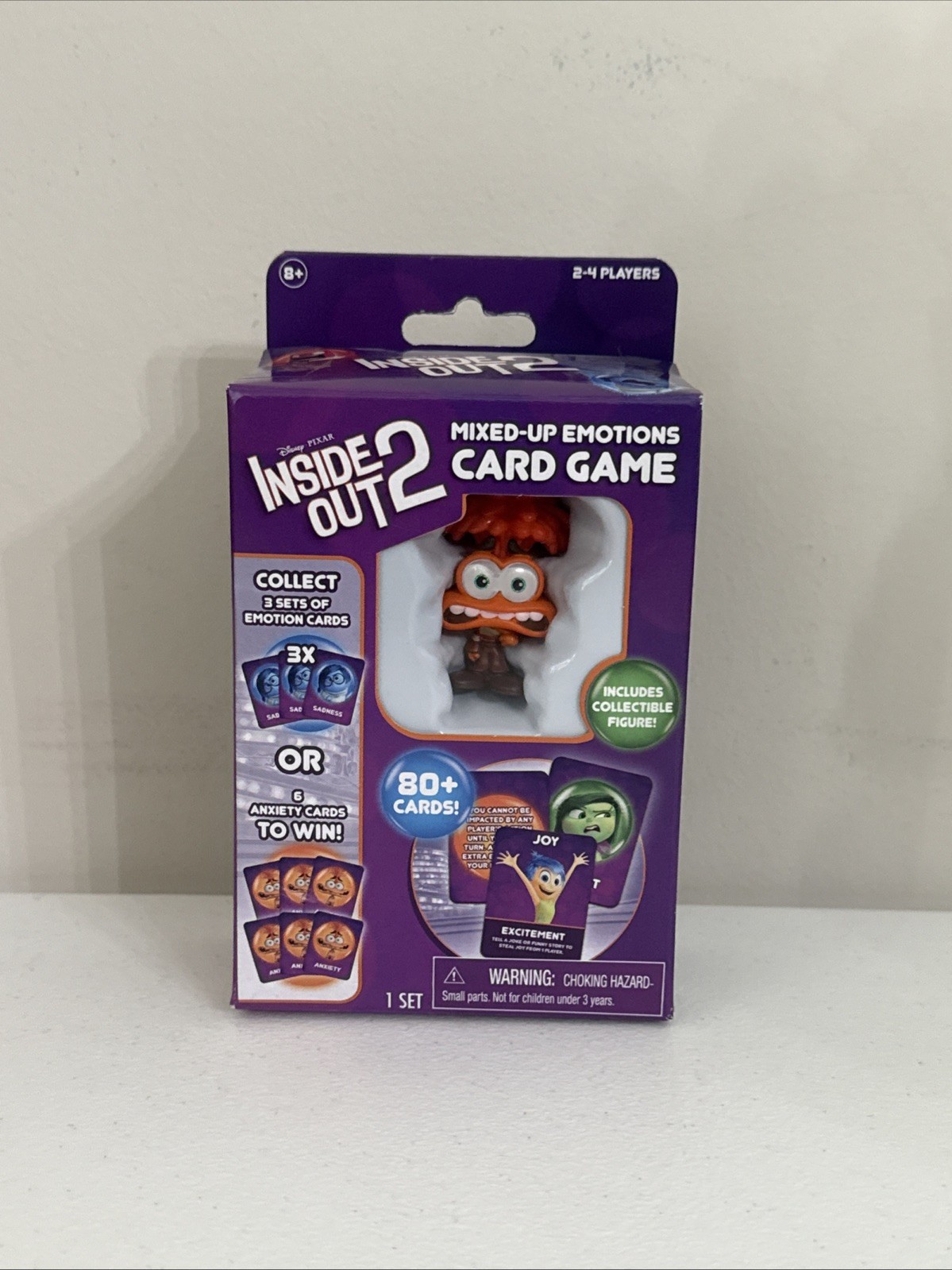 Just Play Disney Pixar Inside Out 2 Mixed-Up Emotions Card Game w/Anxiety Figure