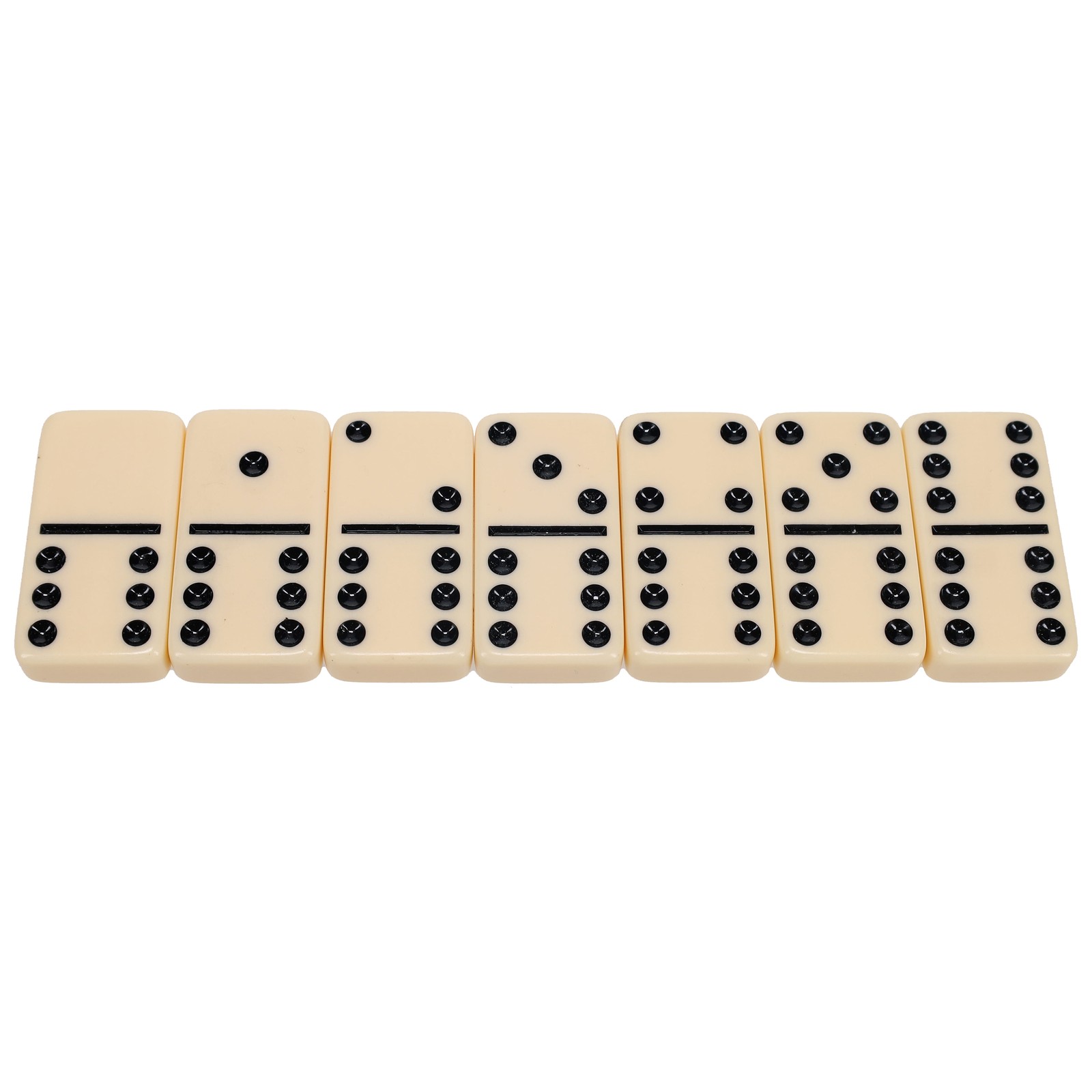 WE Games Double 6 Dominoes Ivory Color Tiles with Wooden Treasure Box