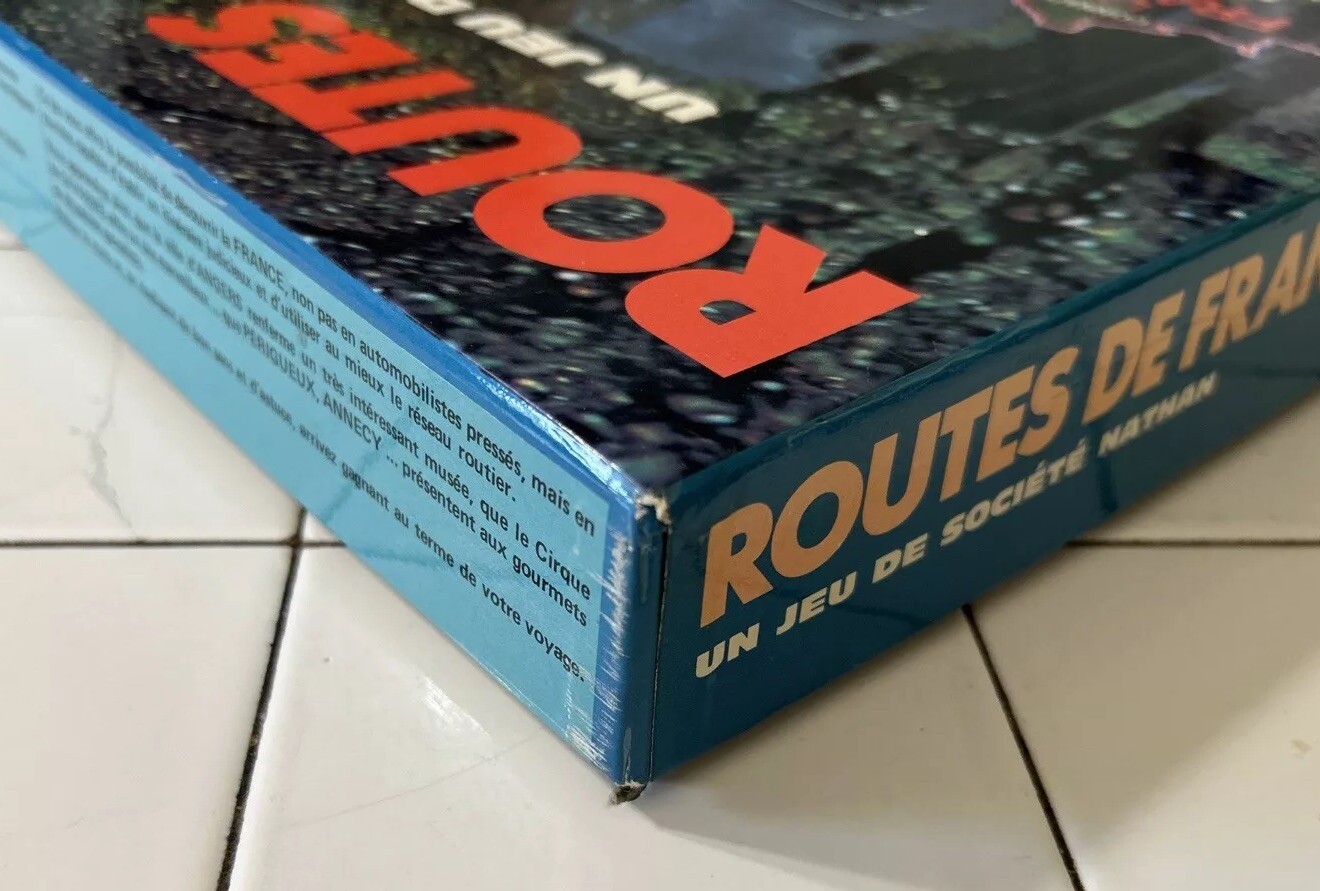 Vintage 1976 Jeux Nathan ROUTES DE FRANCE Board Game French Game RARE Complete