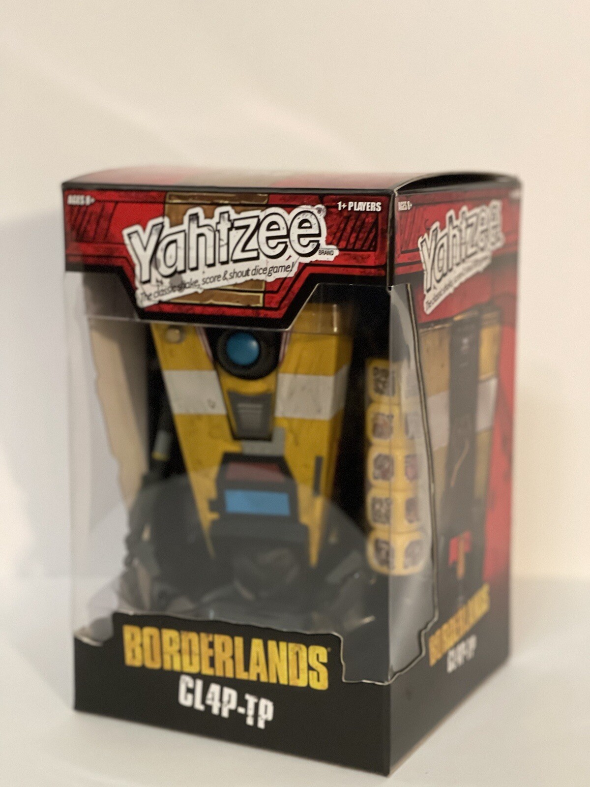 Claptrap Figure Borderlands Hasbro Yahtzee Game Complete