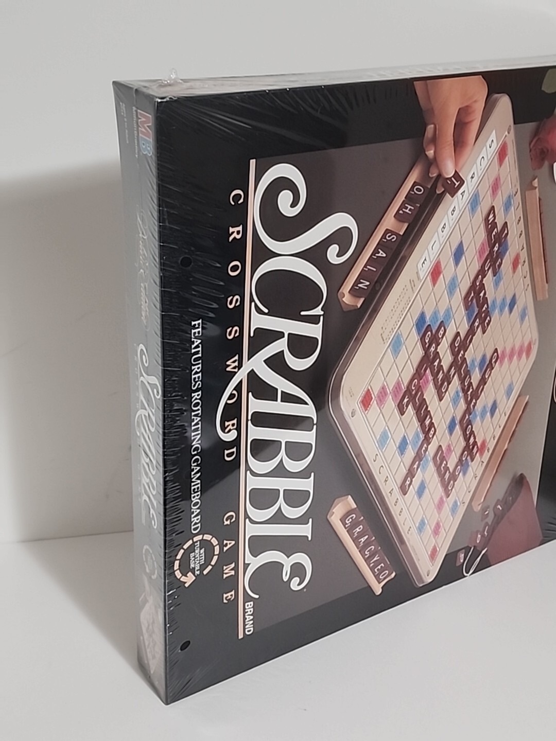Scrabble Crossword Game Deluxe Edition Turntable 4034 1989 Milton Bradley Sealed