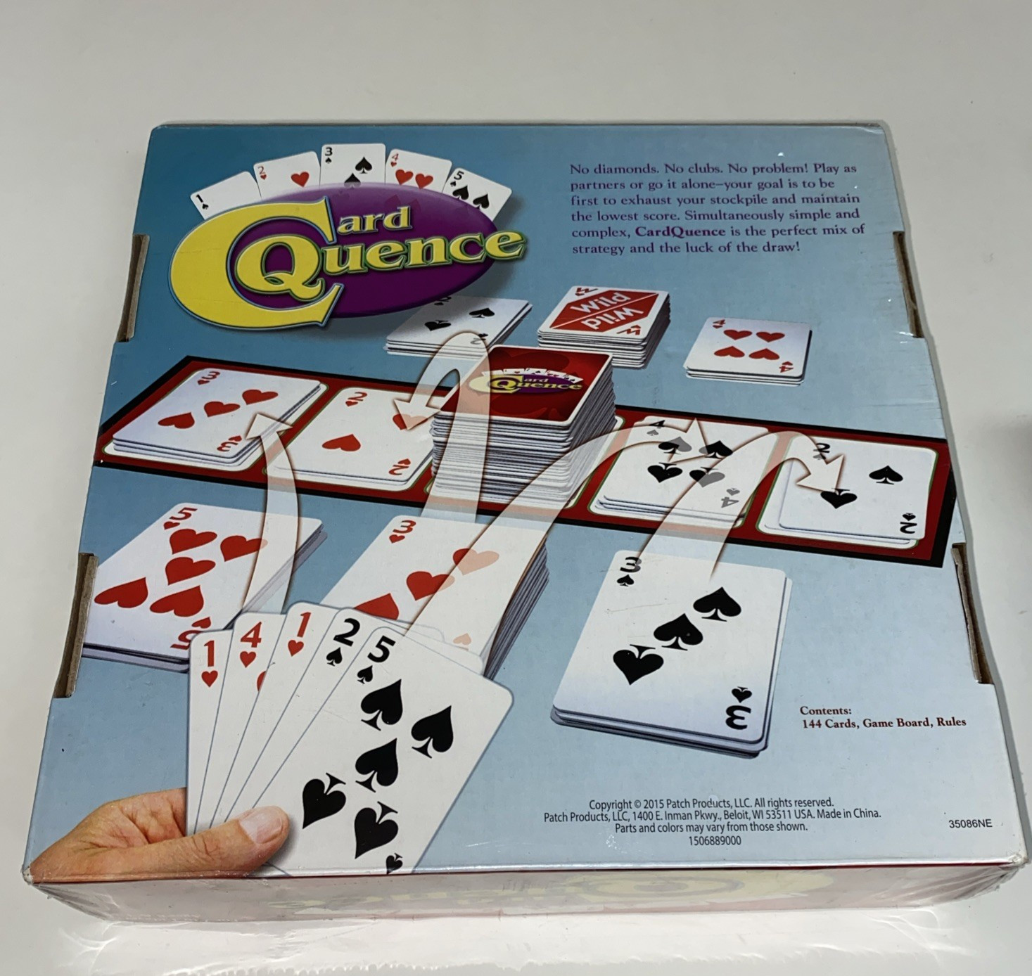 CARD QUENCE Board Game Cards Score Patch Products 2015 SEALED New