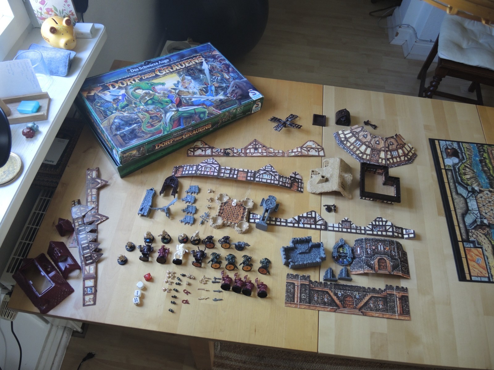 The Black Eye – Village of Horror – Schmidtspiele 100% complete 1992 Unpainted