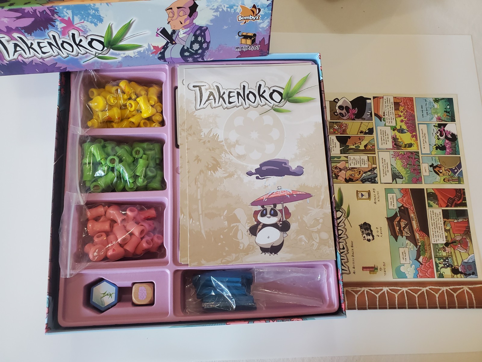 Takenoko Complete Bamboo Garden Strategy Board Game Panda Golden Geek Award