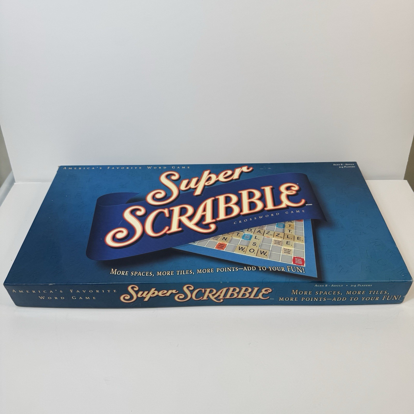 Super Scrabble Board Game by Hasbro – 2004 – 100% Complete with All 200 Tiles!