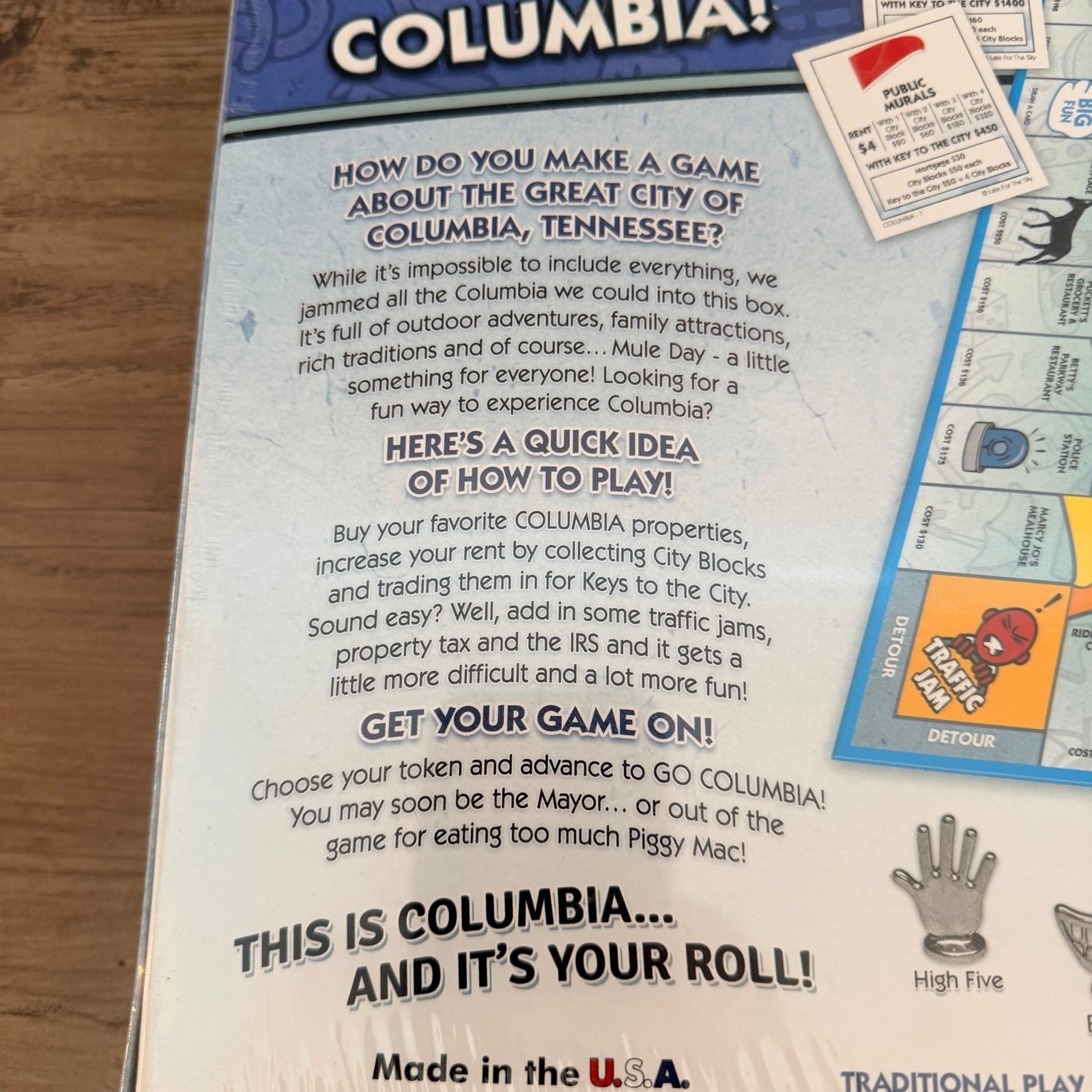 Sealed Columbia-Opoly Board Game Late For The Sky Tennessee