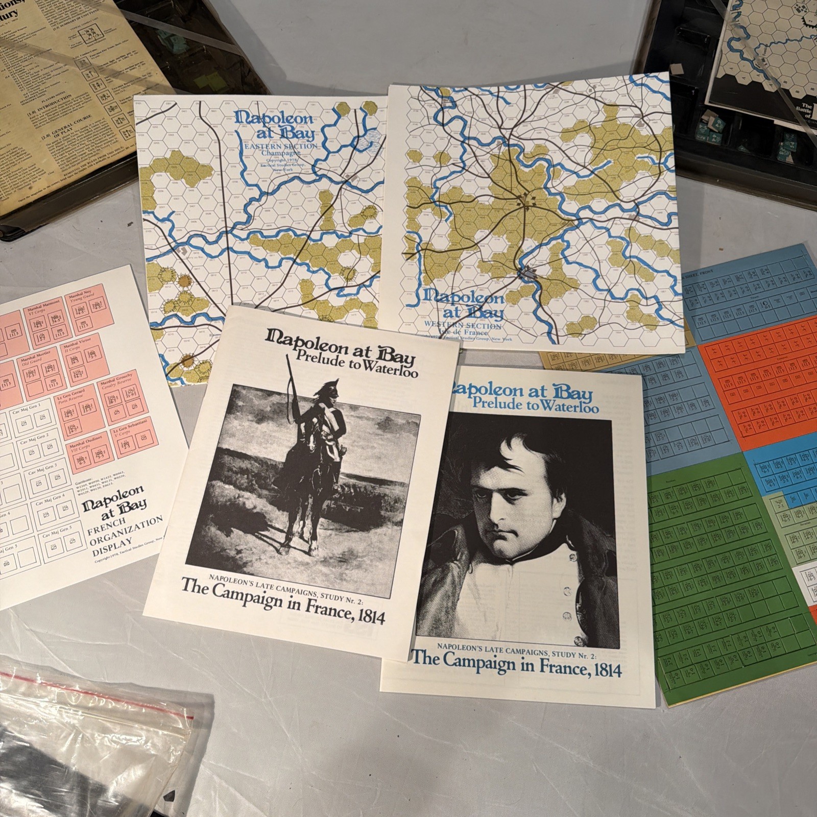 1814 Napoleon at Bay: Prelude to Waterloo Wargame, Tactical Study Group Unpunche