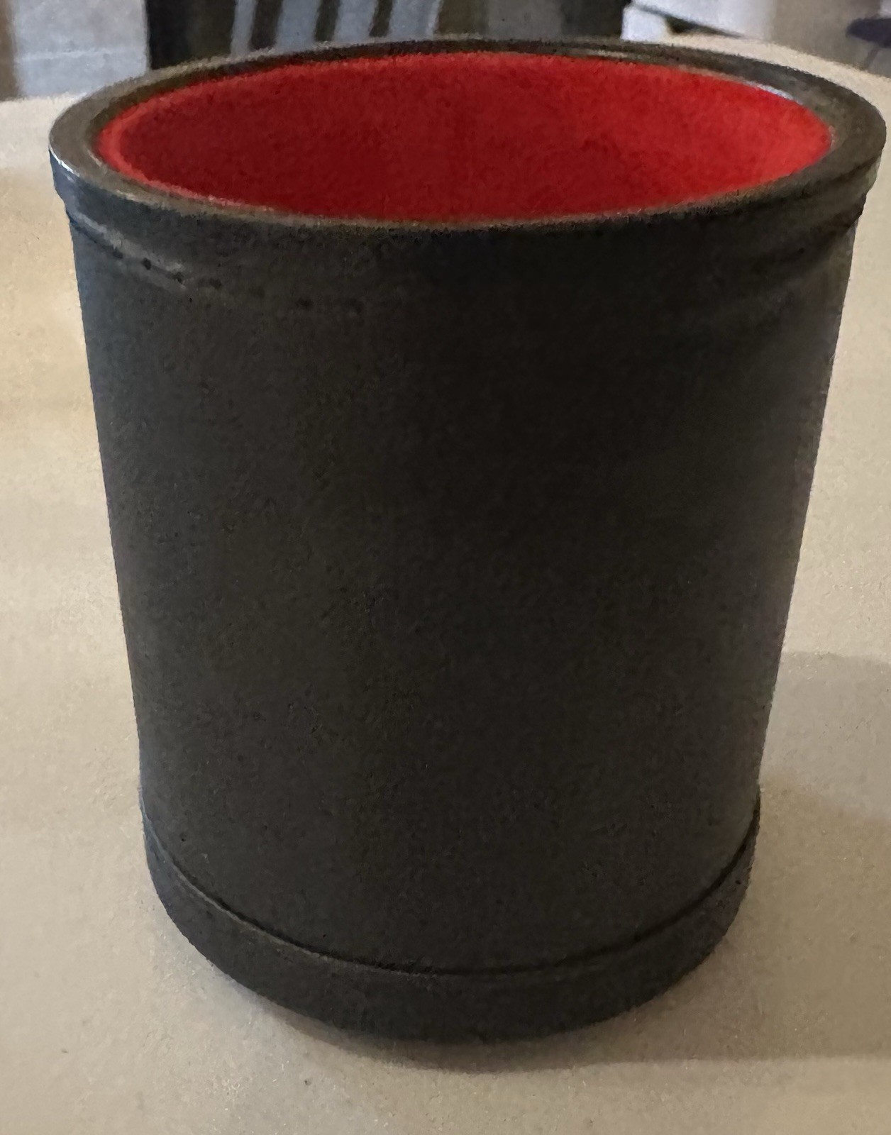 Leatherette Bar Dice Cup And 6 Rounded Corner Dice