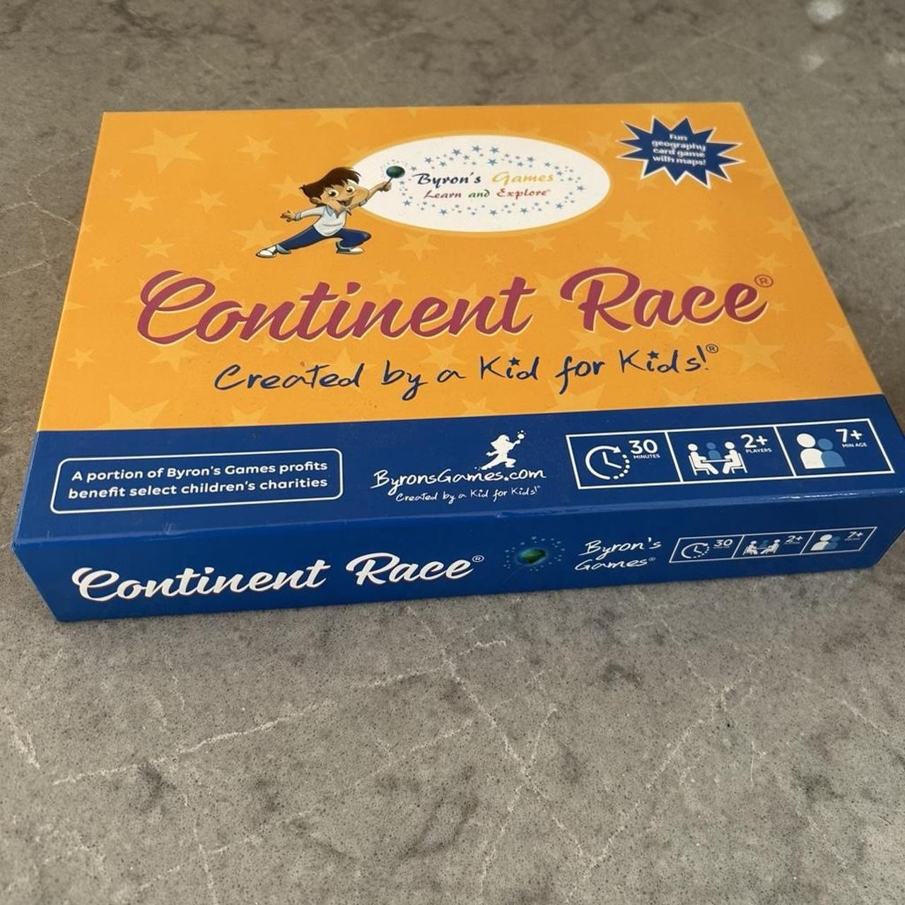 Byron’s Games Continent Race Geography Card Game