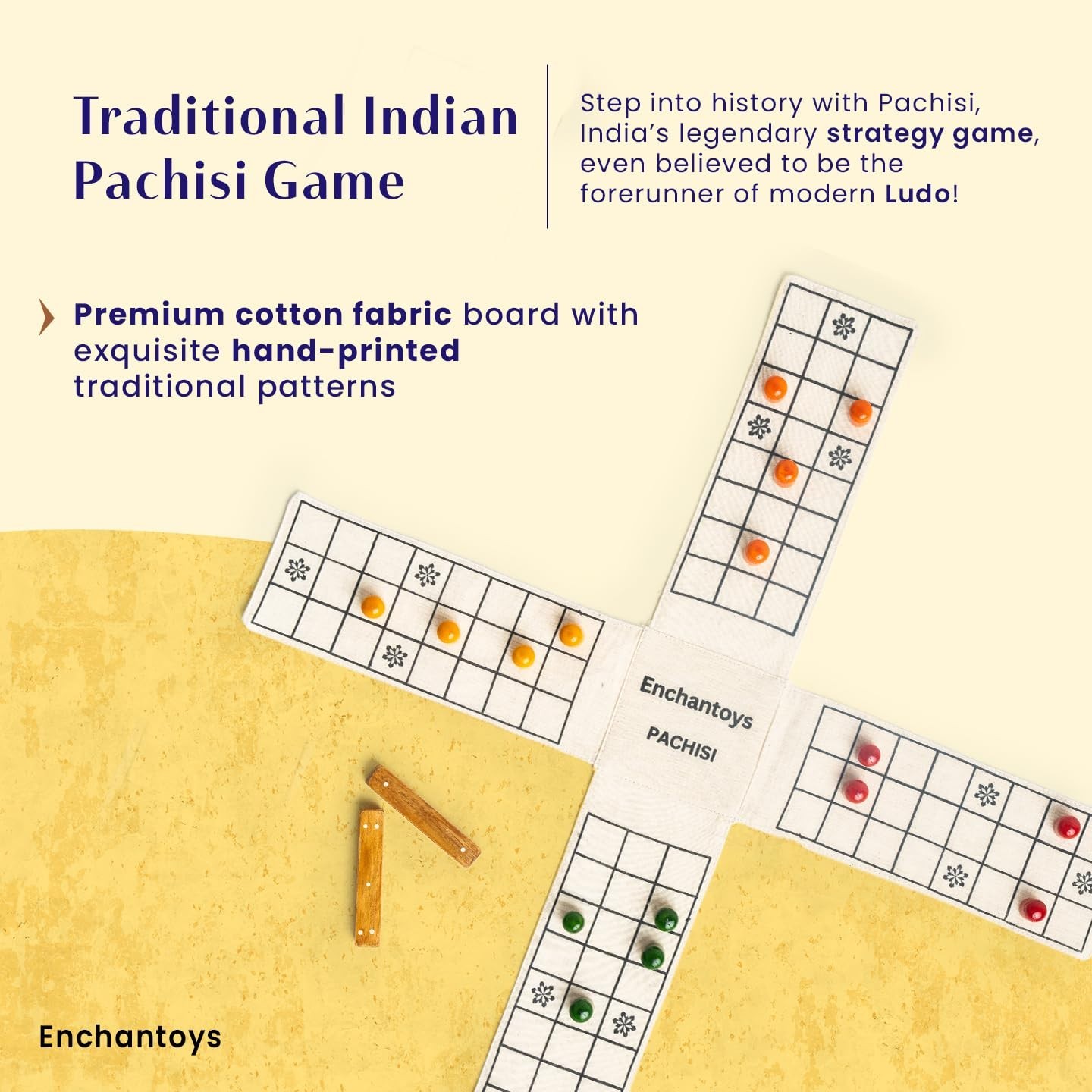 Indian Ludo Chausar Pagade Thayam Chaupar Sokkattan Aksha Kreeda Dayakattam