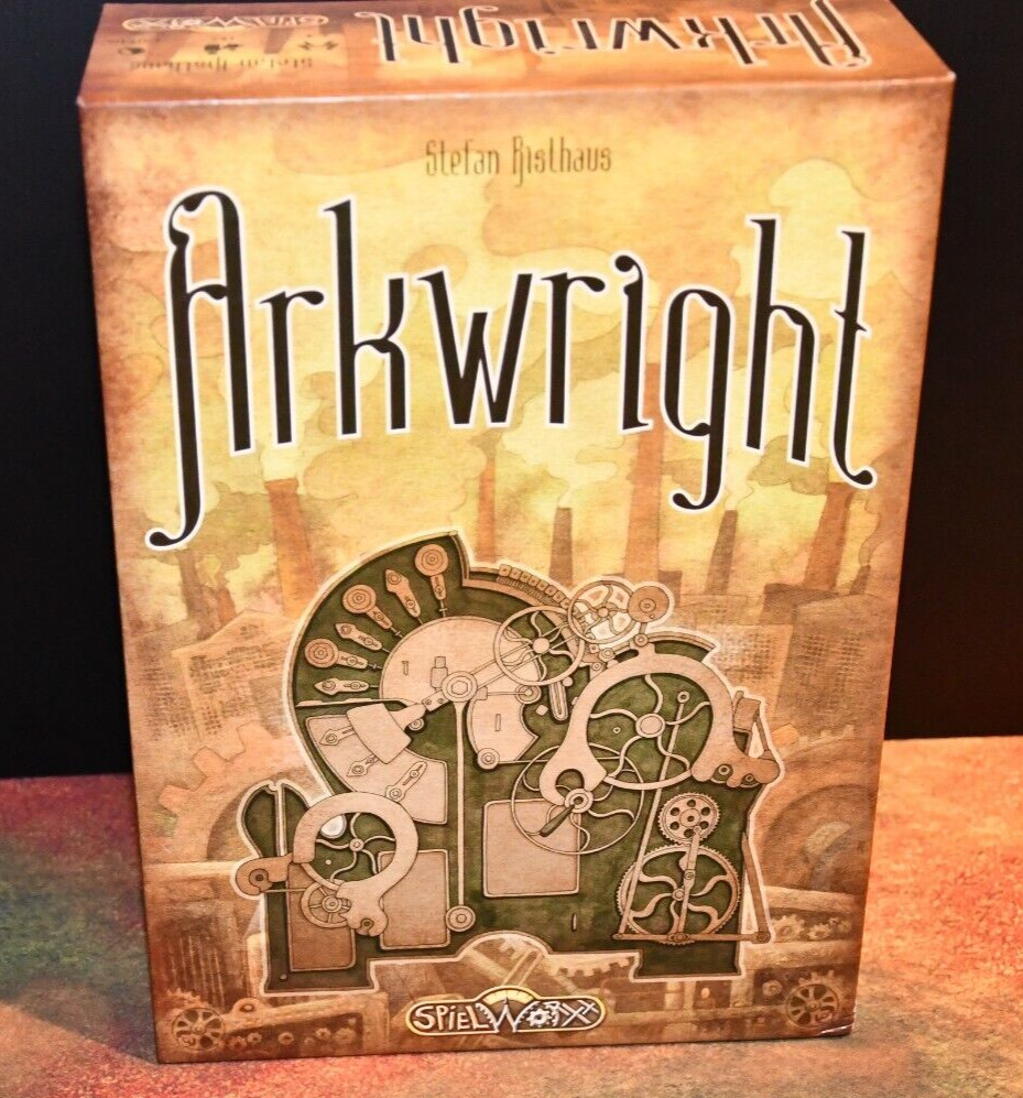 Spielworxx Boardgame Arkwright (English/German Ed) VG W/ Upgrade Kit Unpunched