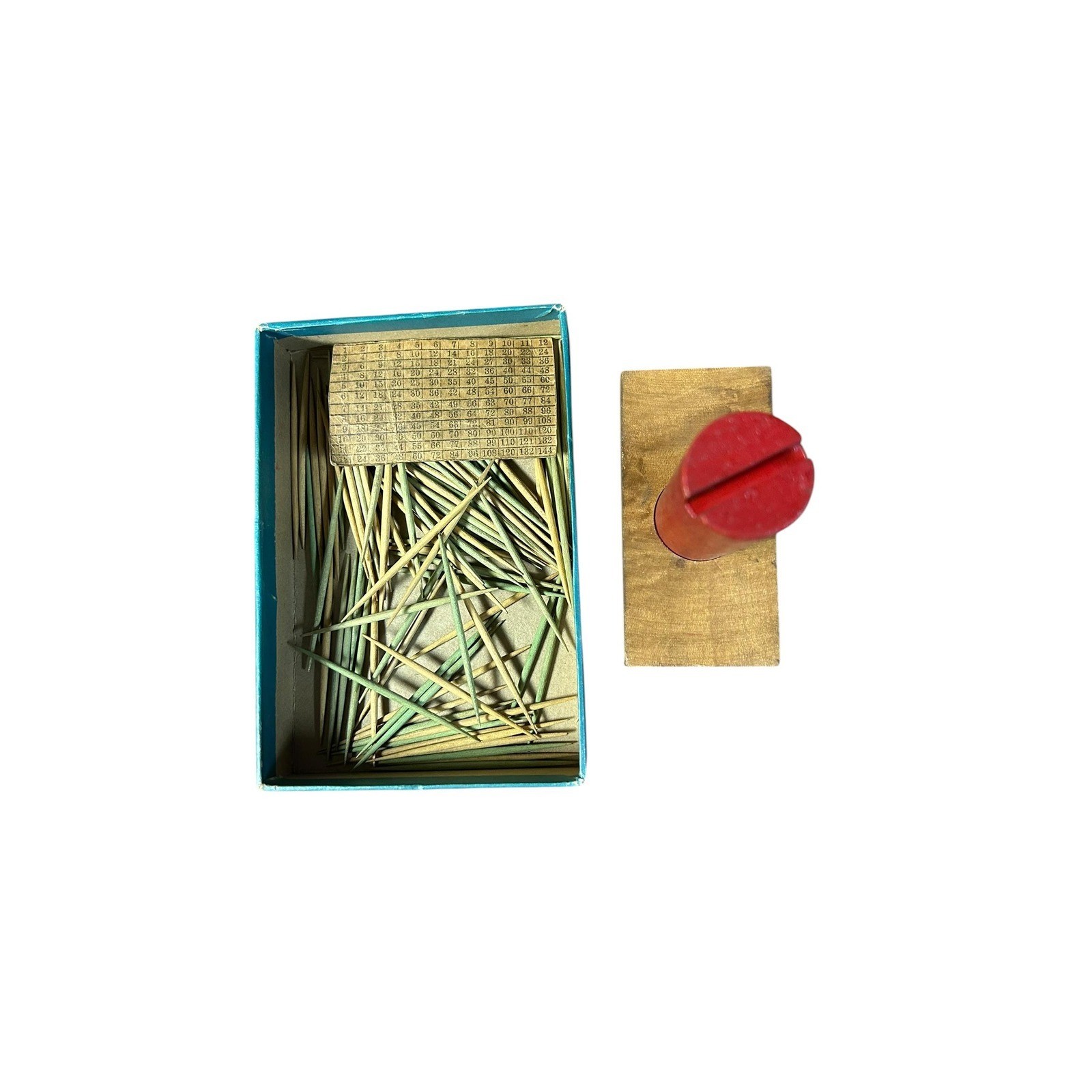 Vintage Stick Stack Game Robert W. Kellogg Co. Mid-Century Dexterity Toy