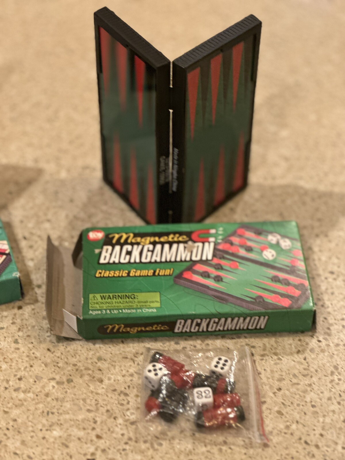 The Toy Network Magnetic Mini Games Travel Games/Backgammon/Racer/Ludo/Solitaire