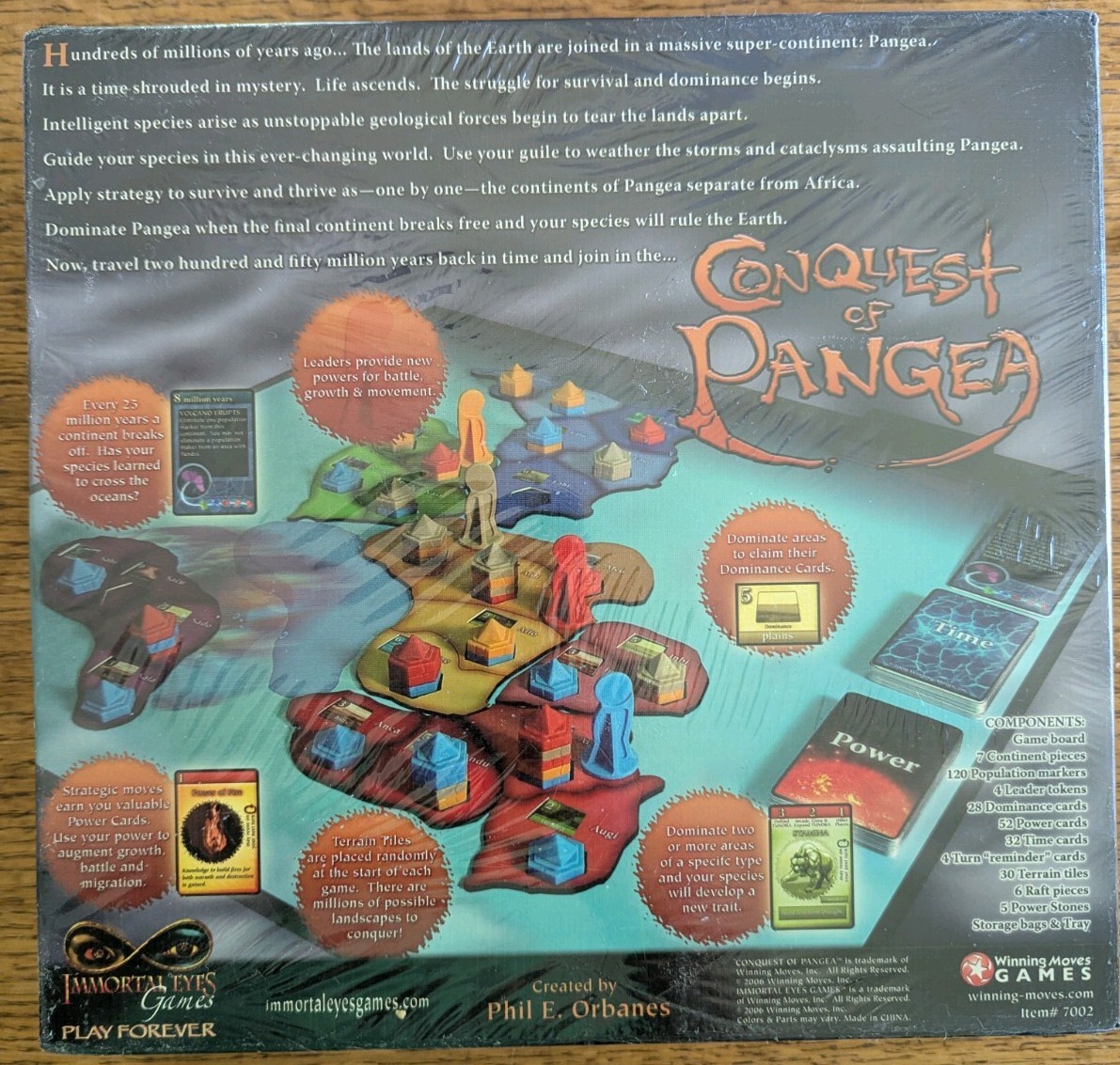 Conquest of Pangea Strategy Boardgame 2006 Winning Moves Origins Award NEW