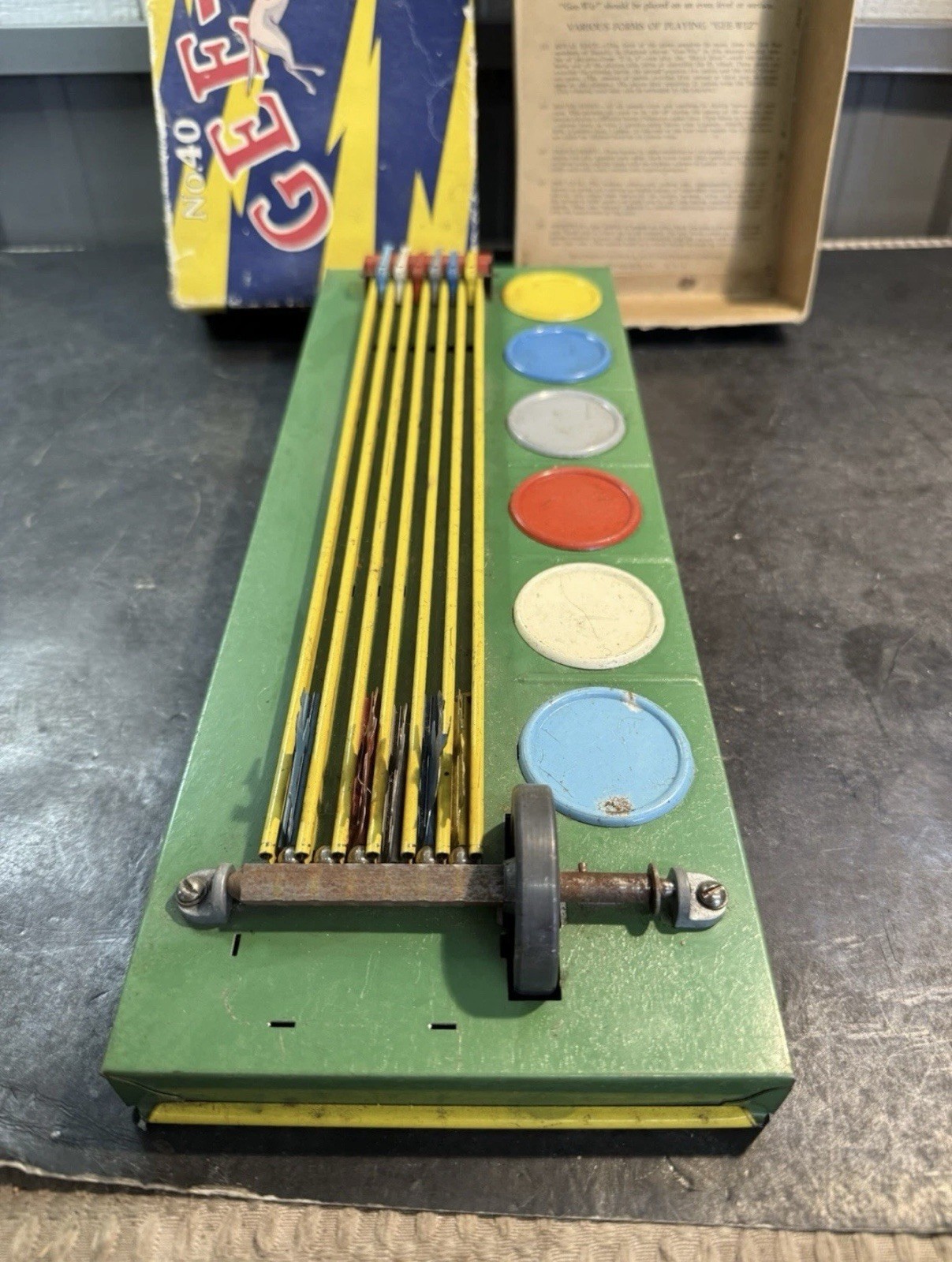 Vintage Gee-Wiz No 40 Horse Racing Game w/ Box Wolverine Supply Co.