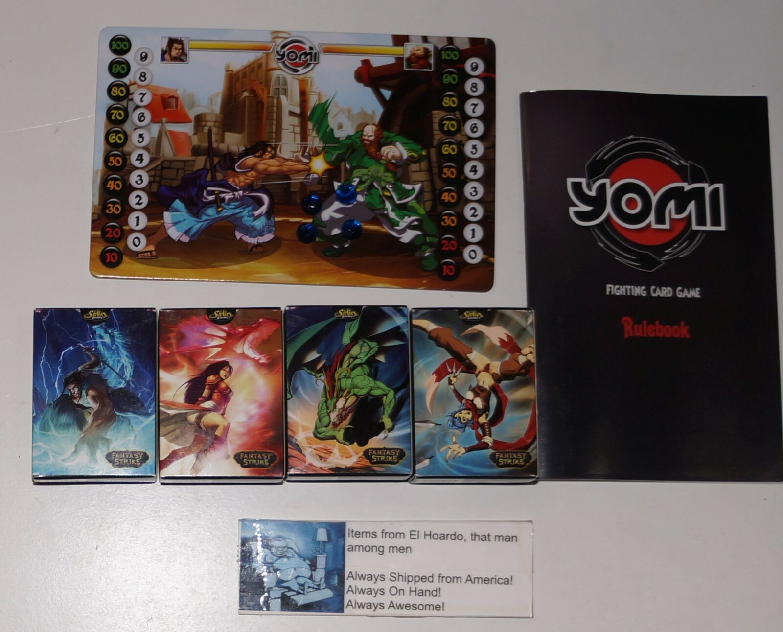 Yomi Round 1 And Round 2 Fighting Card Game Sirlin Games Used Good Condition