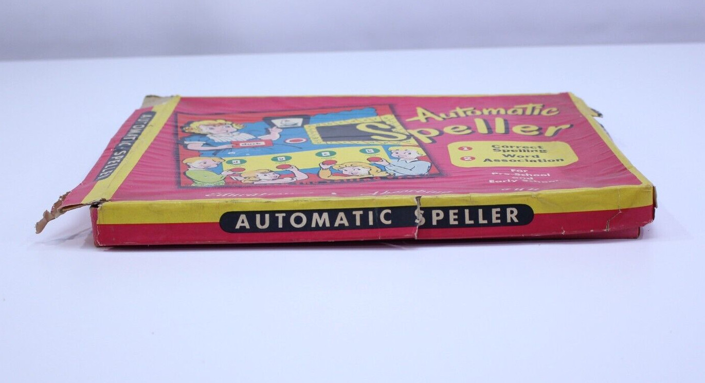 VTG 1950’s Automatic Speller Game Educational Fun Pre-K Kindergarten Complete