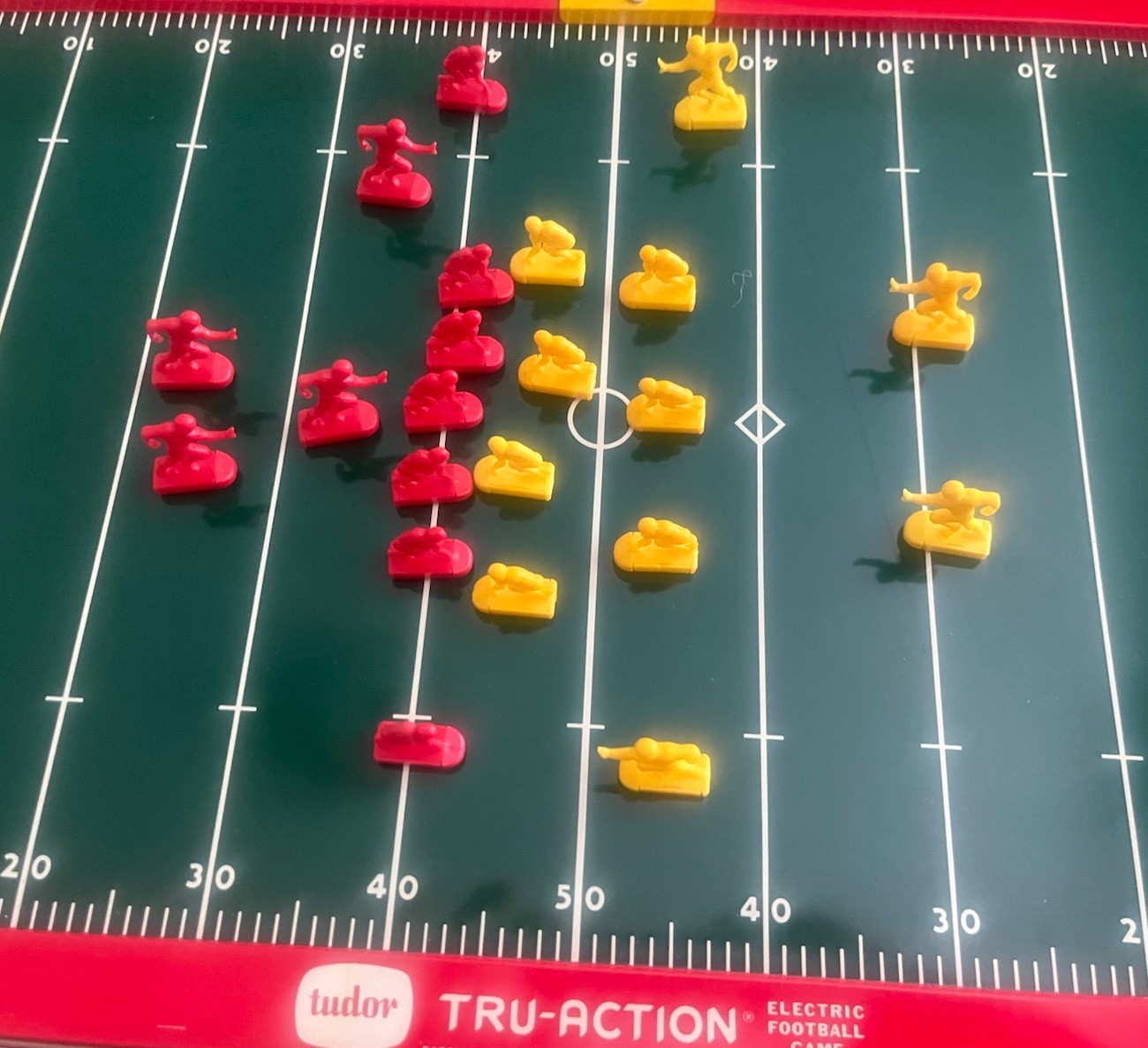 Tudor 1950’s Vtge Tru-Action Electric Football Game #500 Original Box READ G