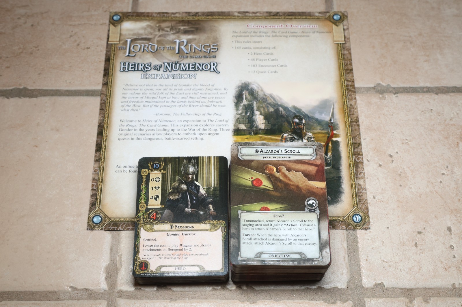 Lord of the Rings LCG – Heirs of Numenor Deluxe Expansion – All Cards + Inst