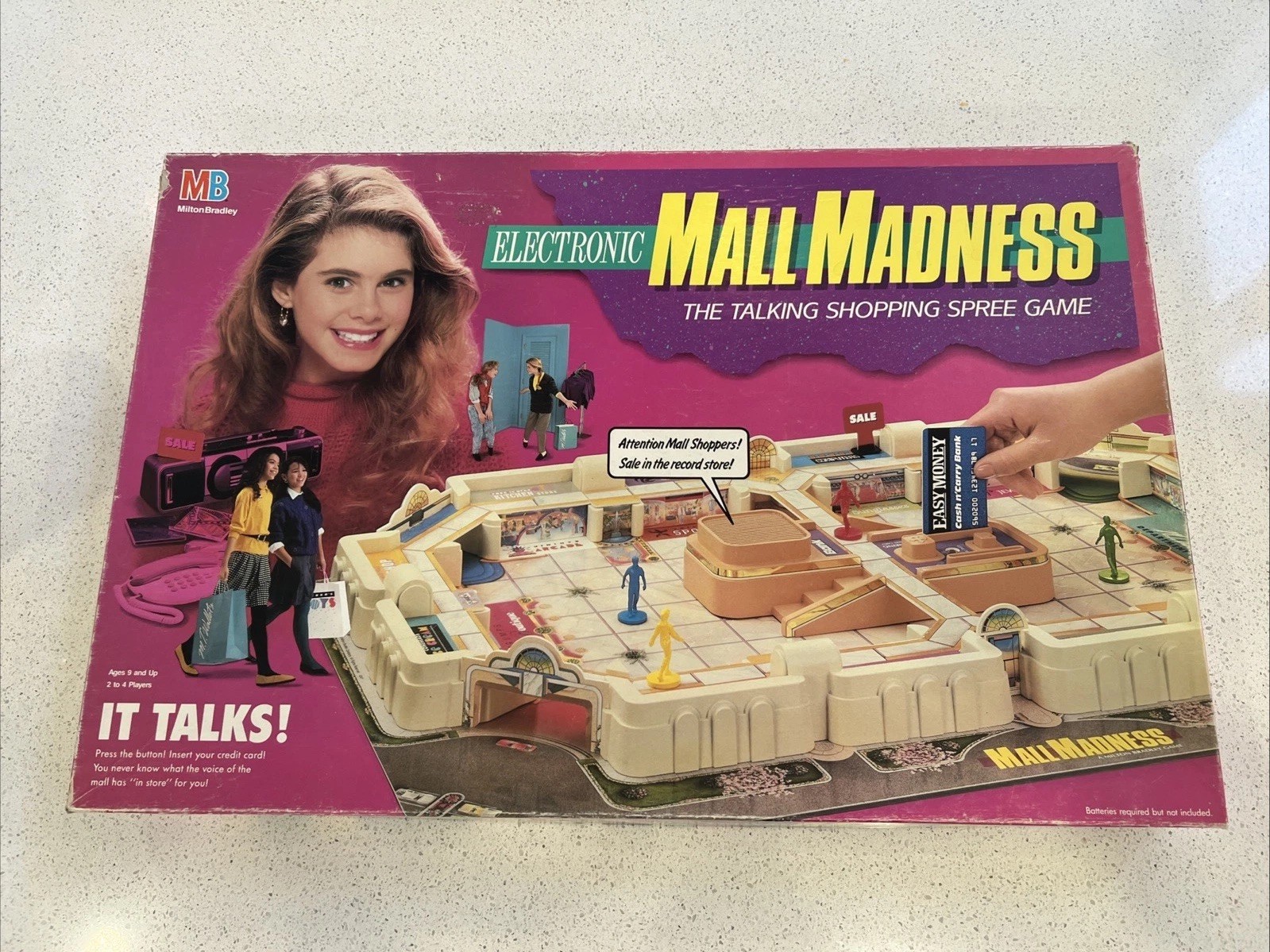 Vintage Milton Bradley 1989 Electronic Mall Madness Shopping Game Tested & Works