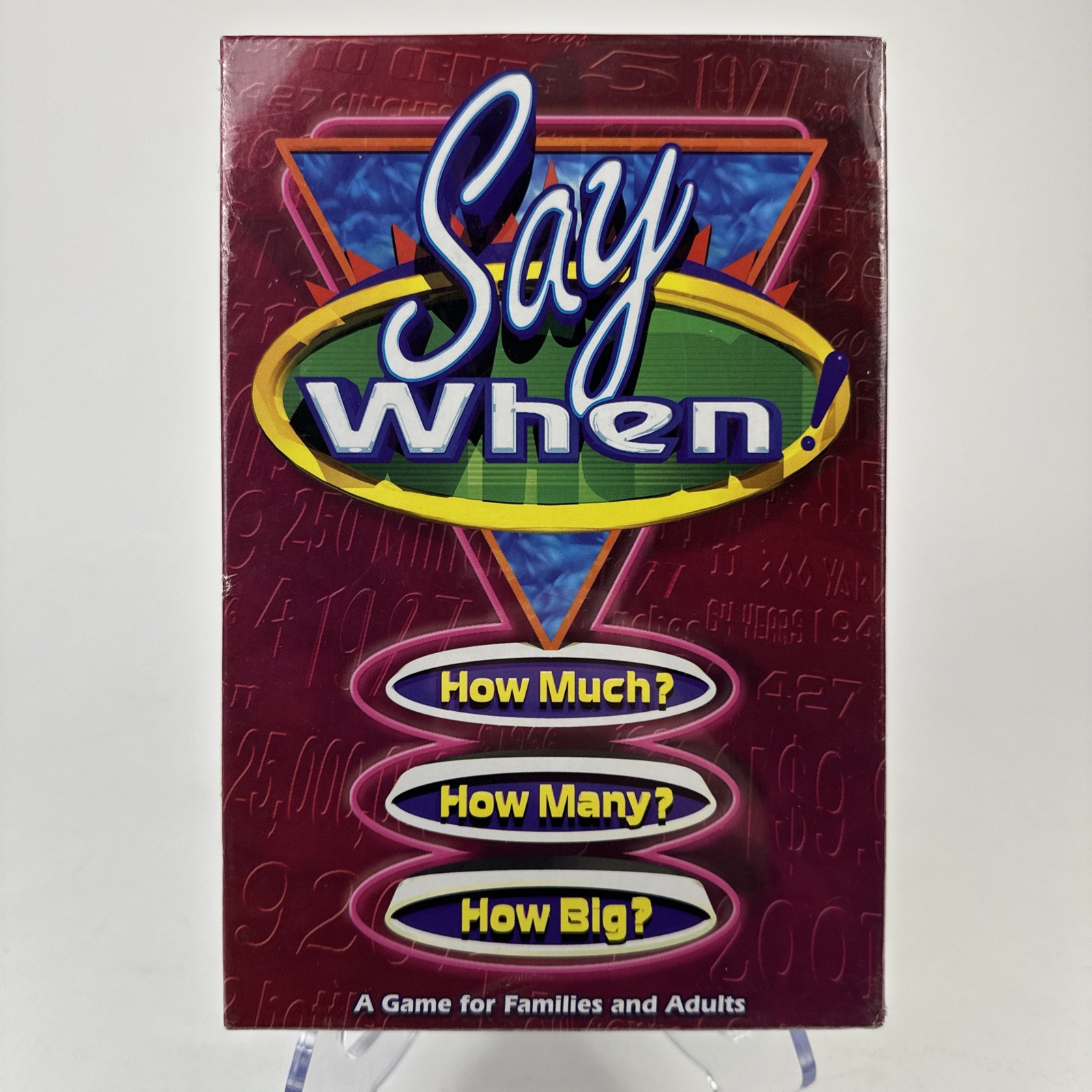 VTG 1998 Say When! Super Fun Party Game Winning Moves Brand New Old Stock