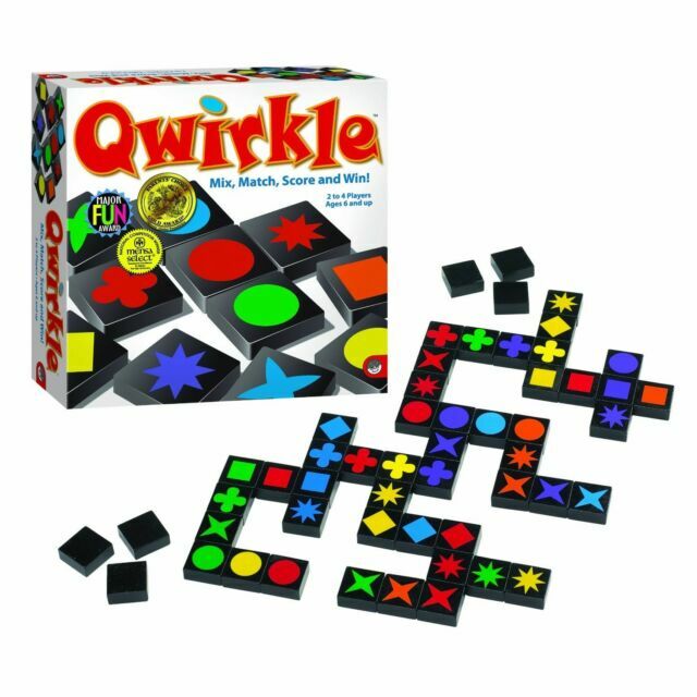 QWIRKLE Mindware Strategy Mix And Match Tile Board Game NEW SEALED Wooden Tiles