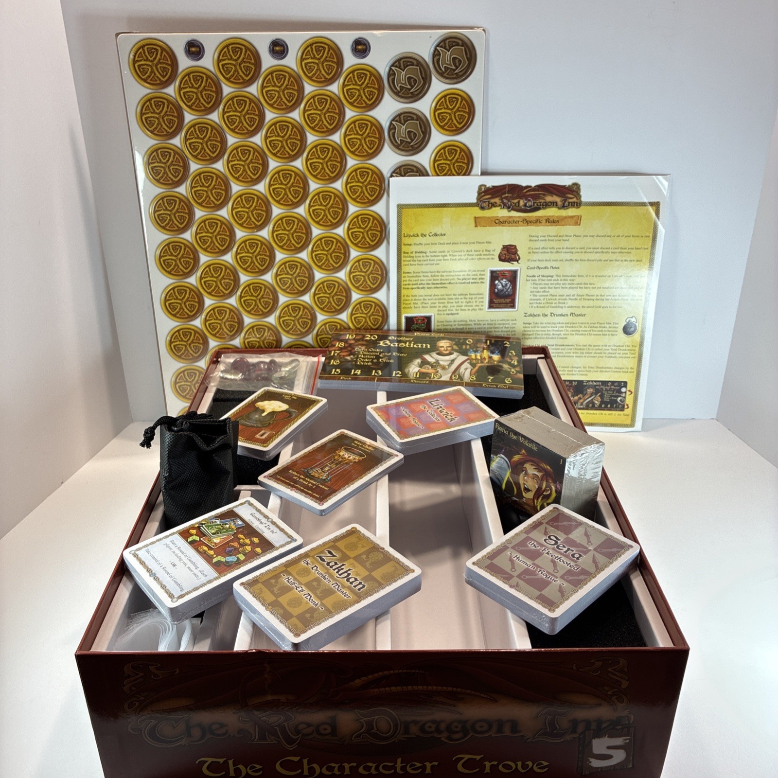 Red Dragon Inn 5 The Character Trove Sealed Decks and Pieces Complete