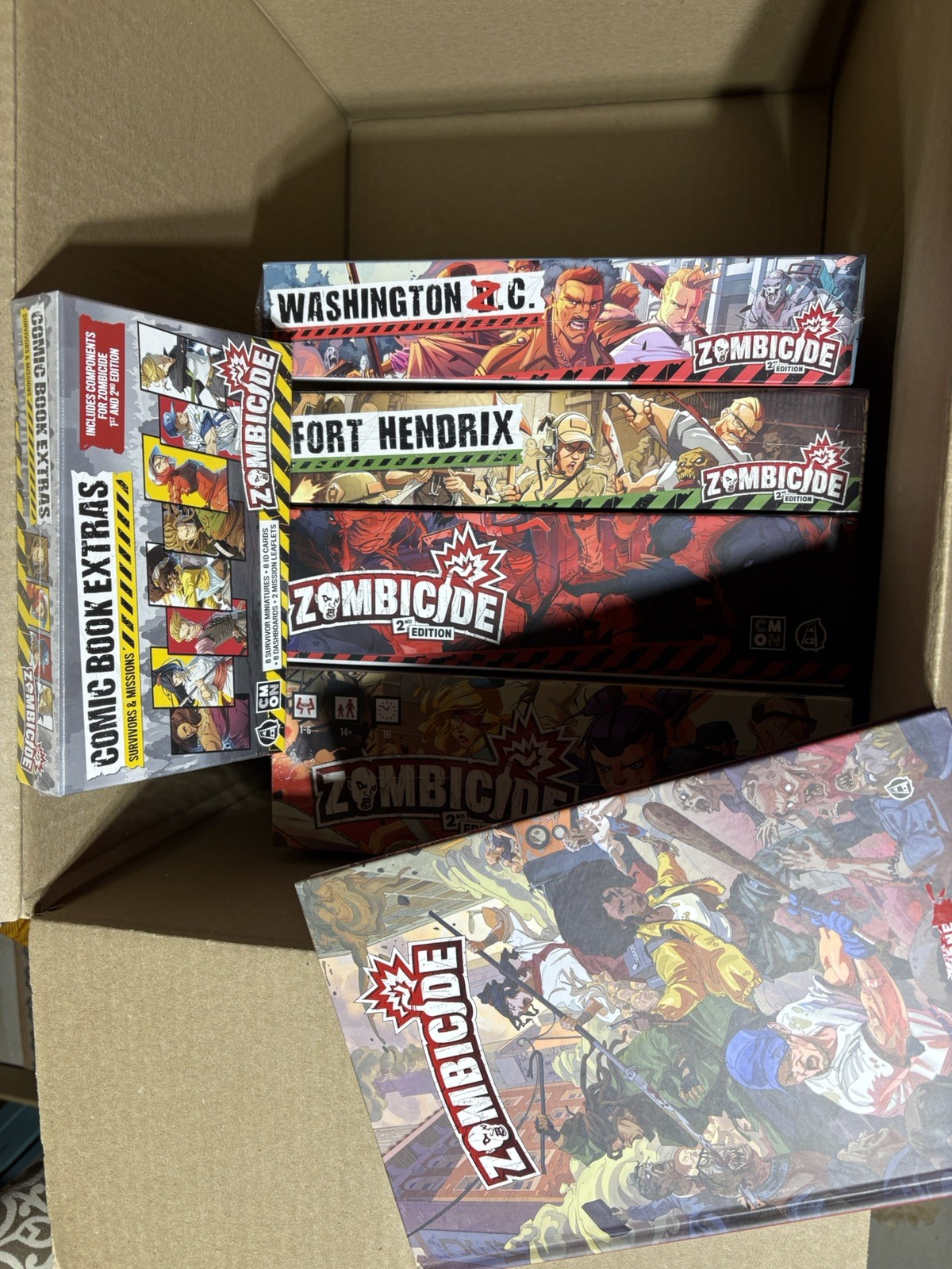 CMON Zombicide 2nd Ed. Mega Lot: Base + Reboot + Fort Hendrix + Wash Z.C. + More