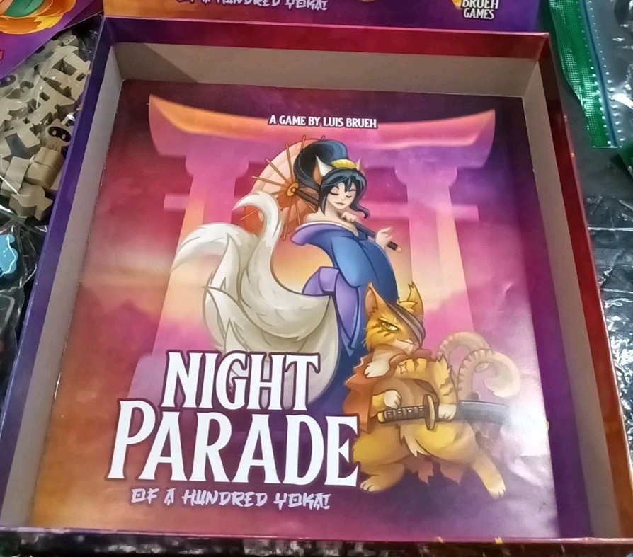 Night Parade of a Hundred Yokai + 3 Expansions Strategy Board Game, Brueh Games