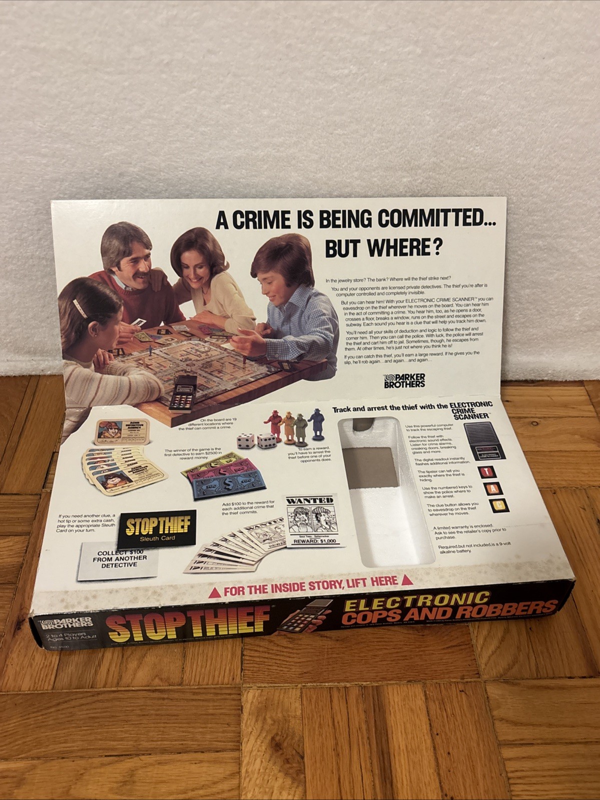 VTG 1979 Stop Thief Electronic Cops And Robbers Board Game 100% Complete WORKS!