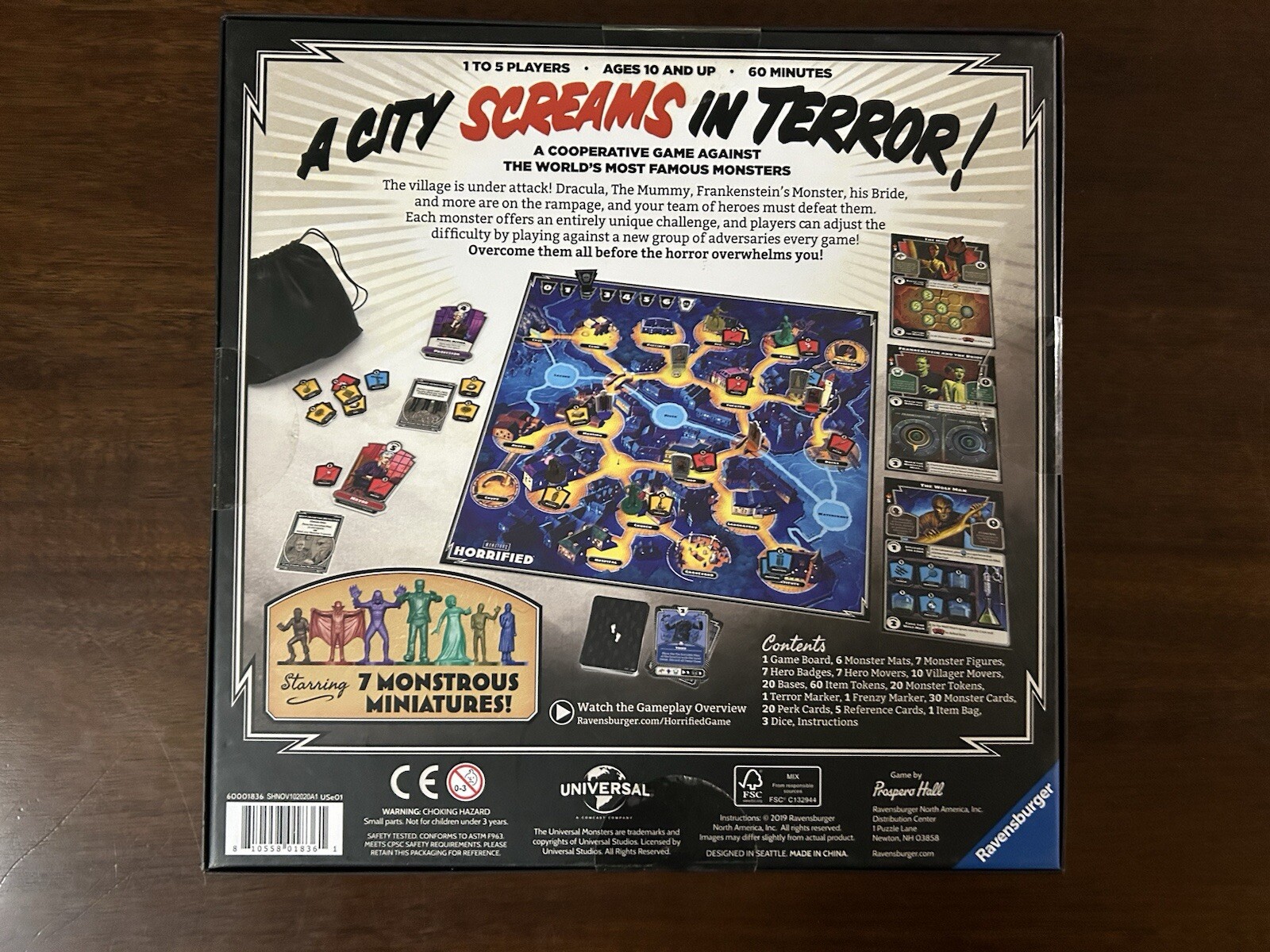 HORRIFIED! Board Game Bundle Universal & Greek Monsters (New/Unplayed)