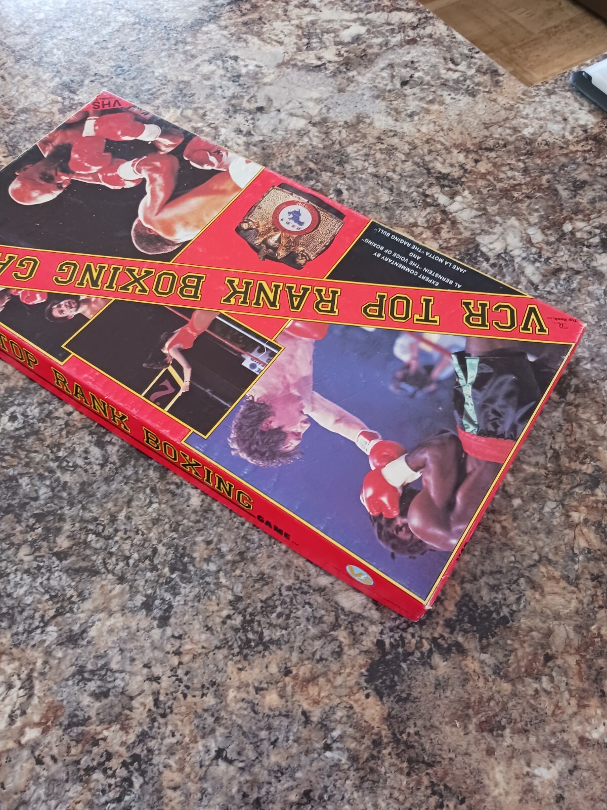 Video Cassette Games Boardgame VCR Top Rank Boxing Open But Unpunched.