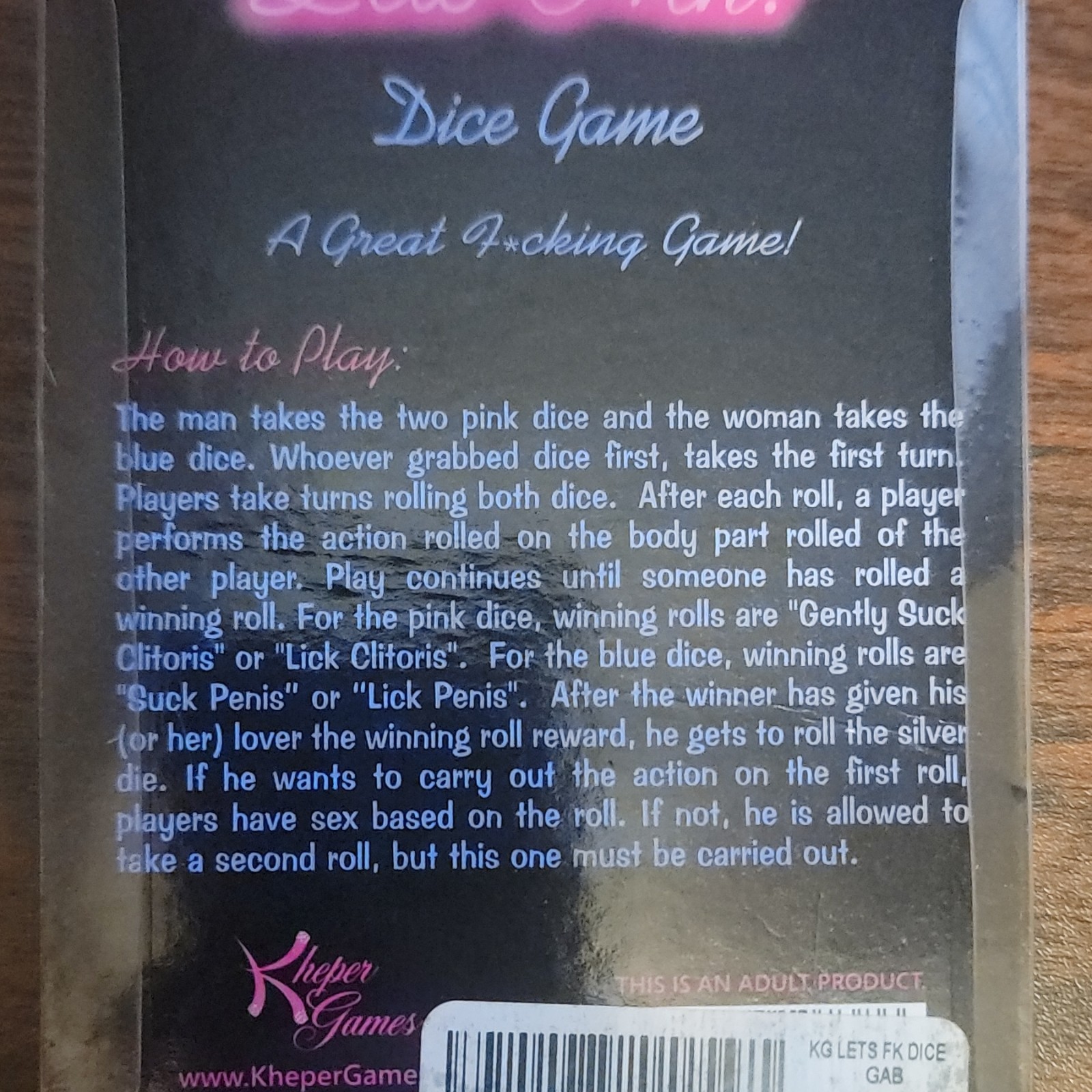 Sex Dice Game for Adults – Deluxe Premium Quality Sex Game, Complete Set with Tr