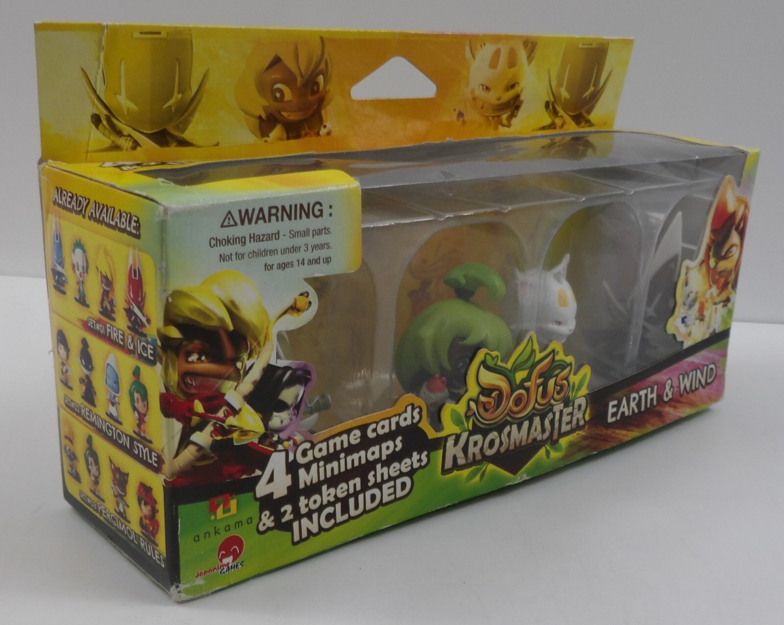 Dofus Krosmaster Set #04 Earth & Wind COMPLETE IN BOX 4x miniatures
