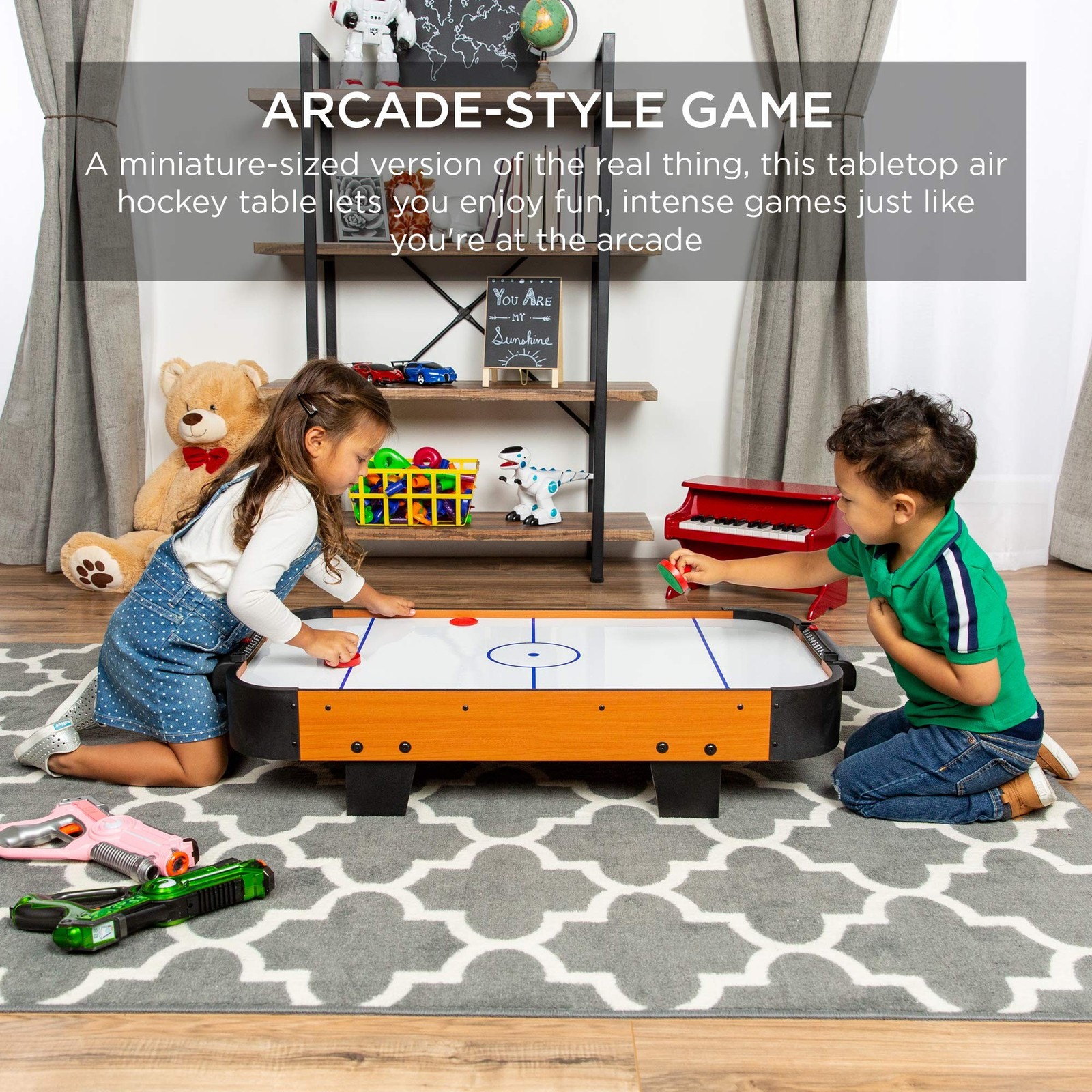 Best Choice Products 40in Portable Tabletop Air Hockey Arcade Table for Game …