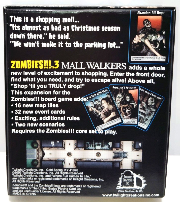 Mall Walkers won the 2003 Origins Award for Best Board Game Expansion