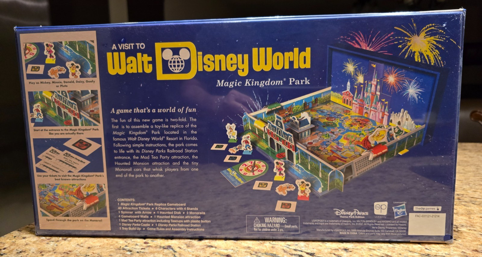 Disney Parks Board Game A Visit To Walt Disney World Magic Kingdom Park 2021