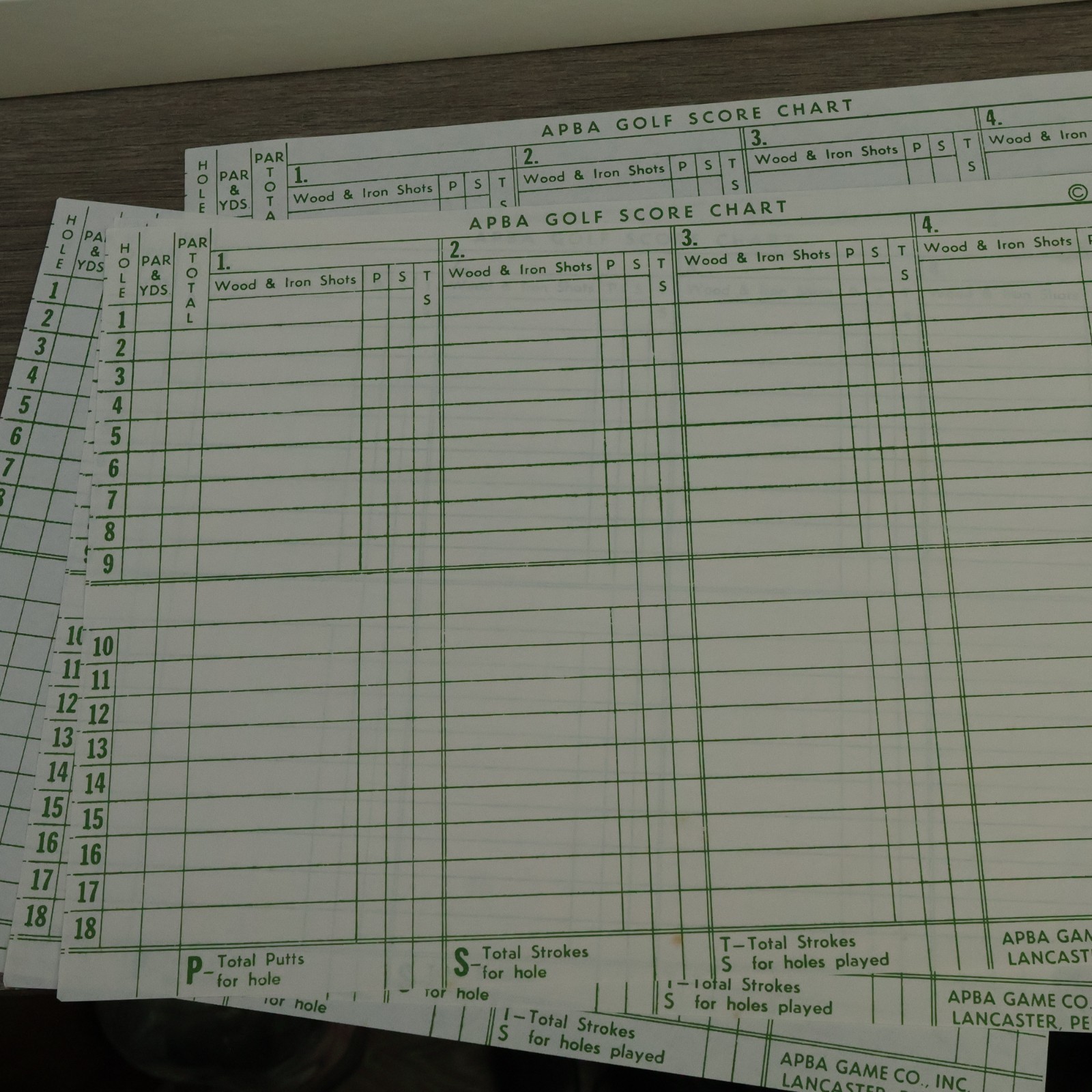 VTG APBA Pro Golf Board Game w/ 18 Hole Course & Player Cards +2022 Master Set