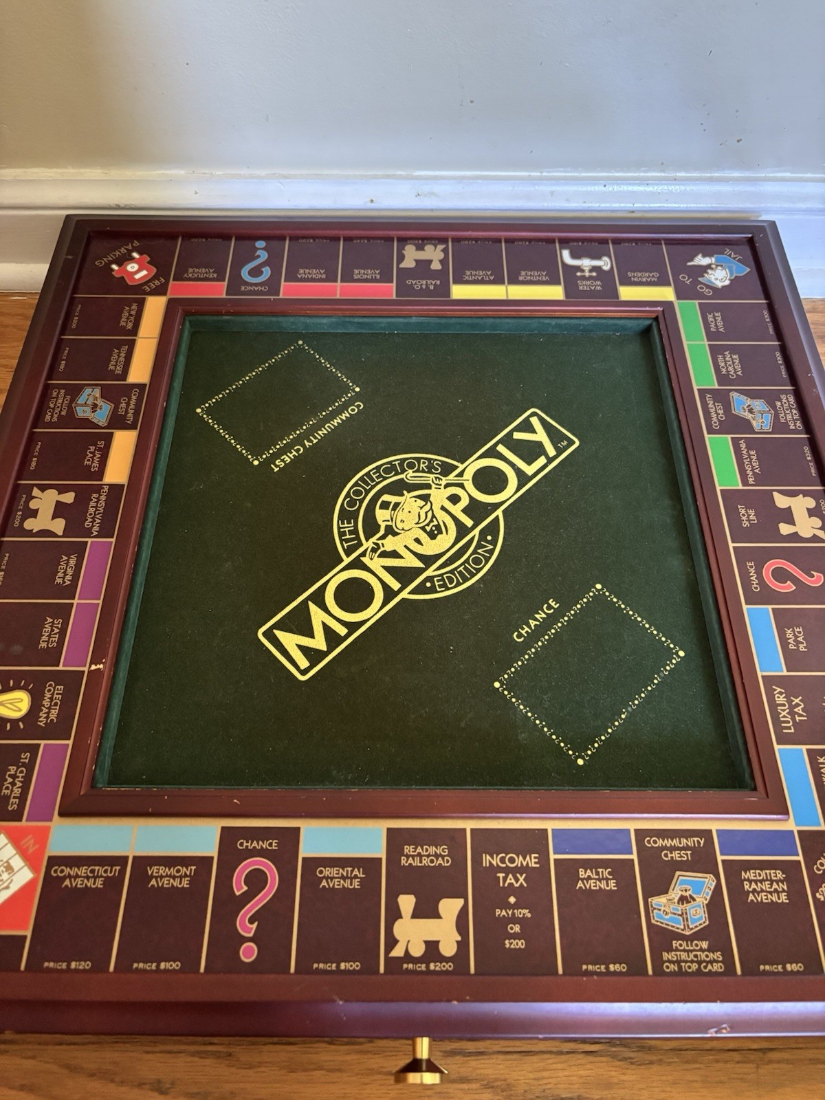 1991 Franklin Mint Monopoly Collector’s Edition Wooden Luxury Game See Pictures