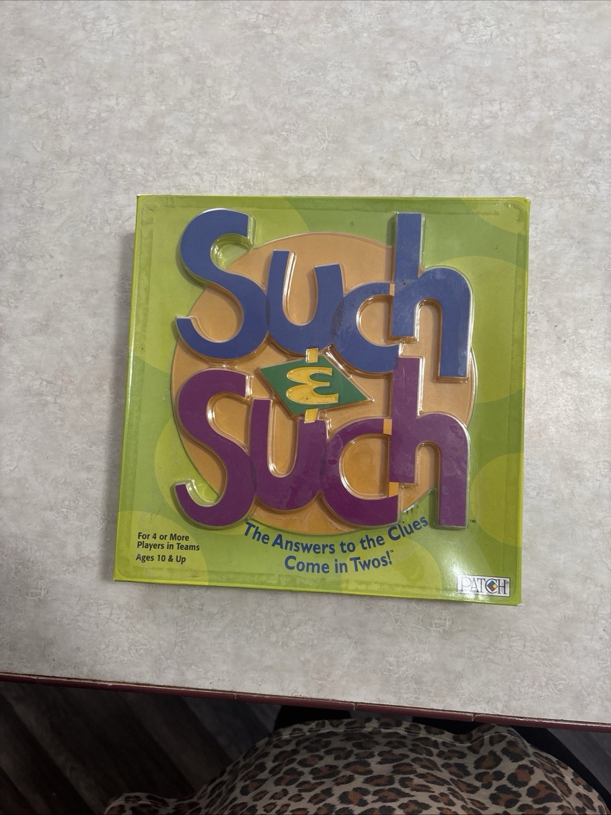 Such & Such Game-Patch Products The Answers To The Clues Come In Twos! Complete