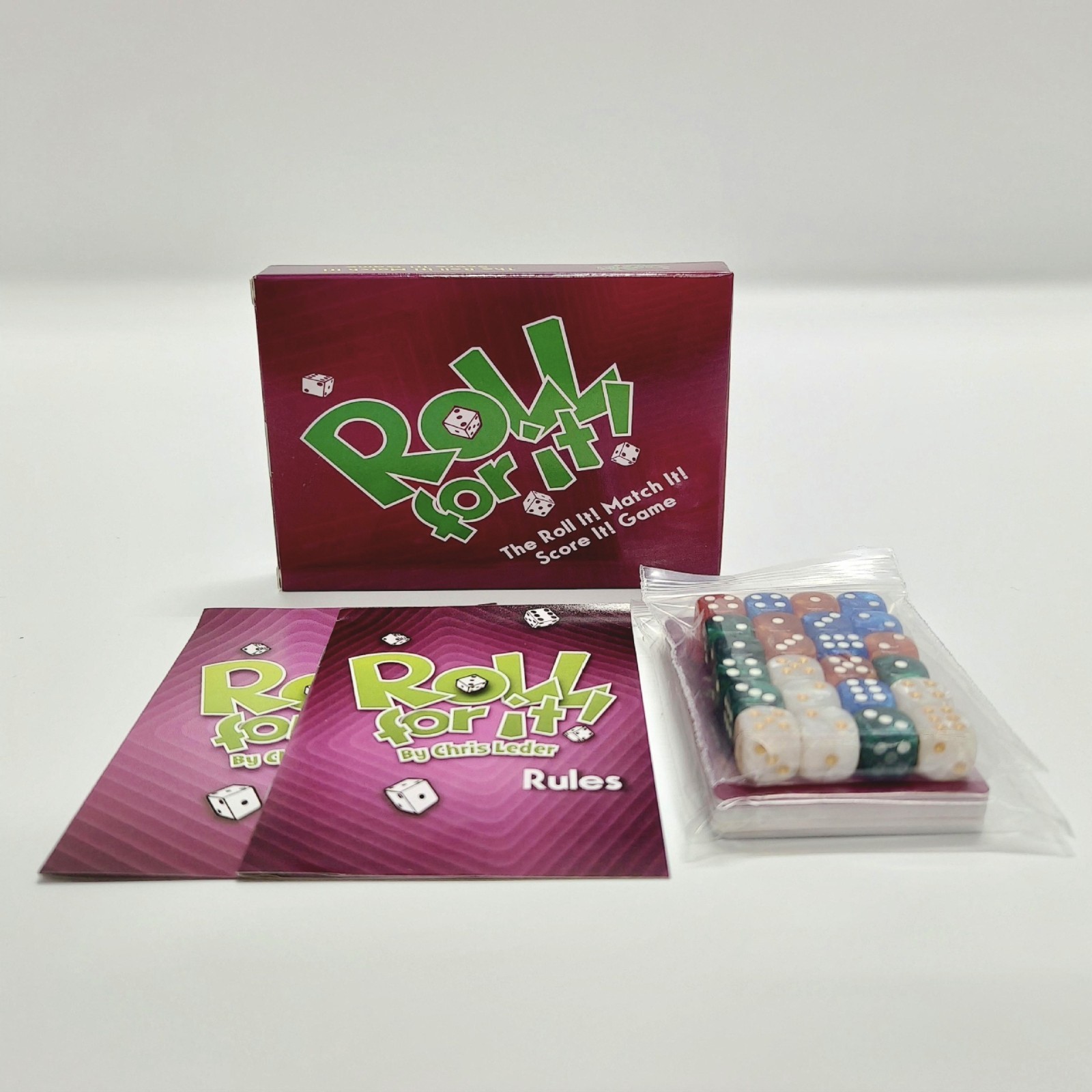 Roll For It ！Family Dice Card Game Fun Interactive Party Game For Kid And Adults